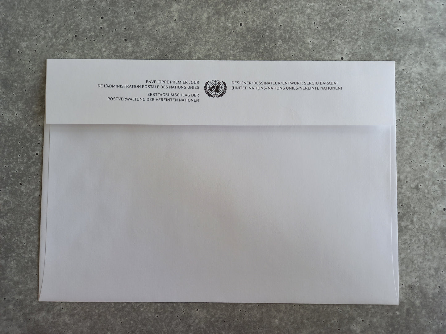 First Day Cover - United Nations Crypto Stamp (all three stamps on one envellope)