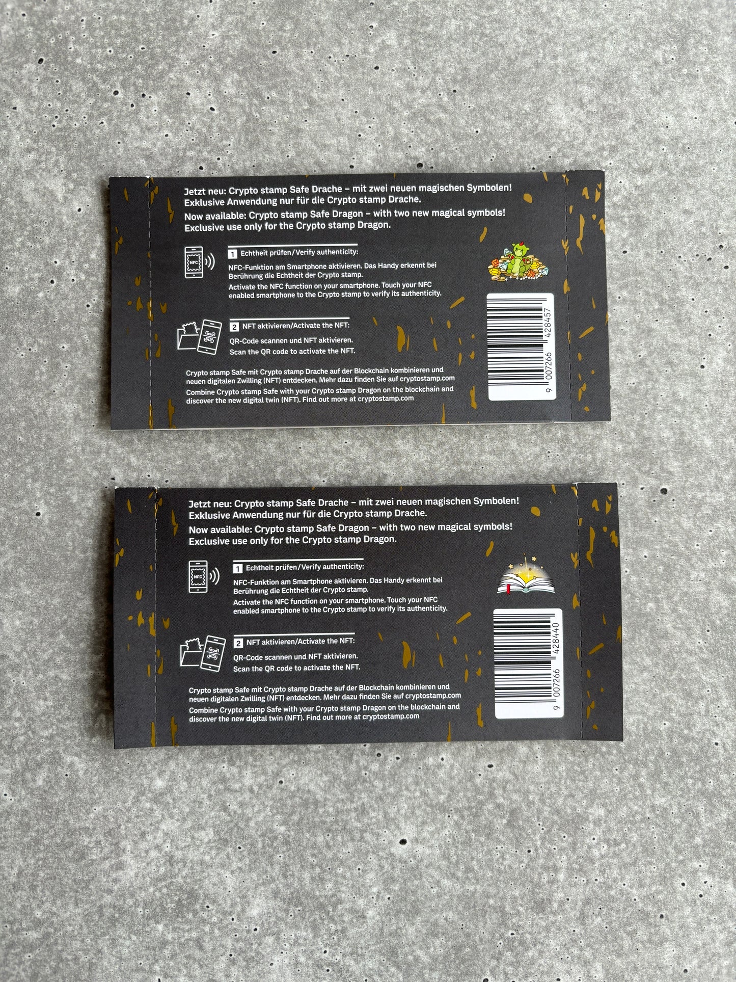 Crypto Stamp - Safe Dragon: Set of both Editions (sealed)