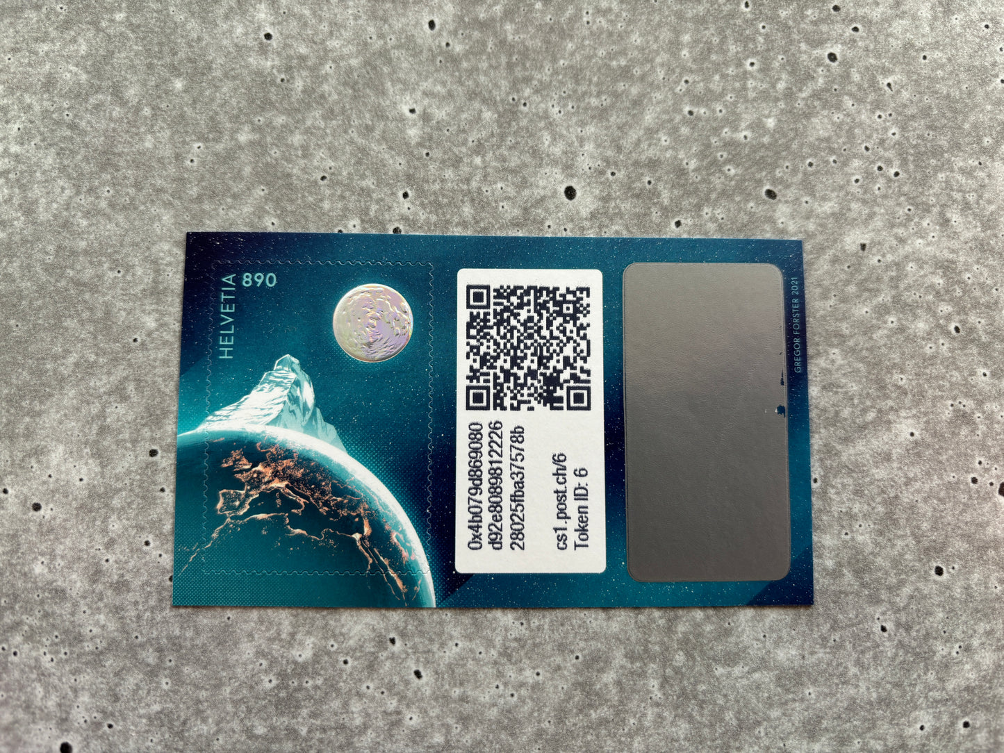 First Swiss Crypto Stamp - ID 6