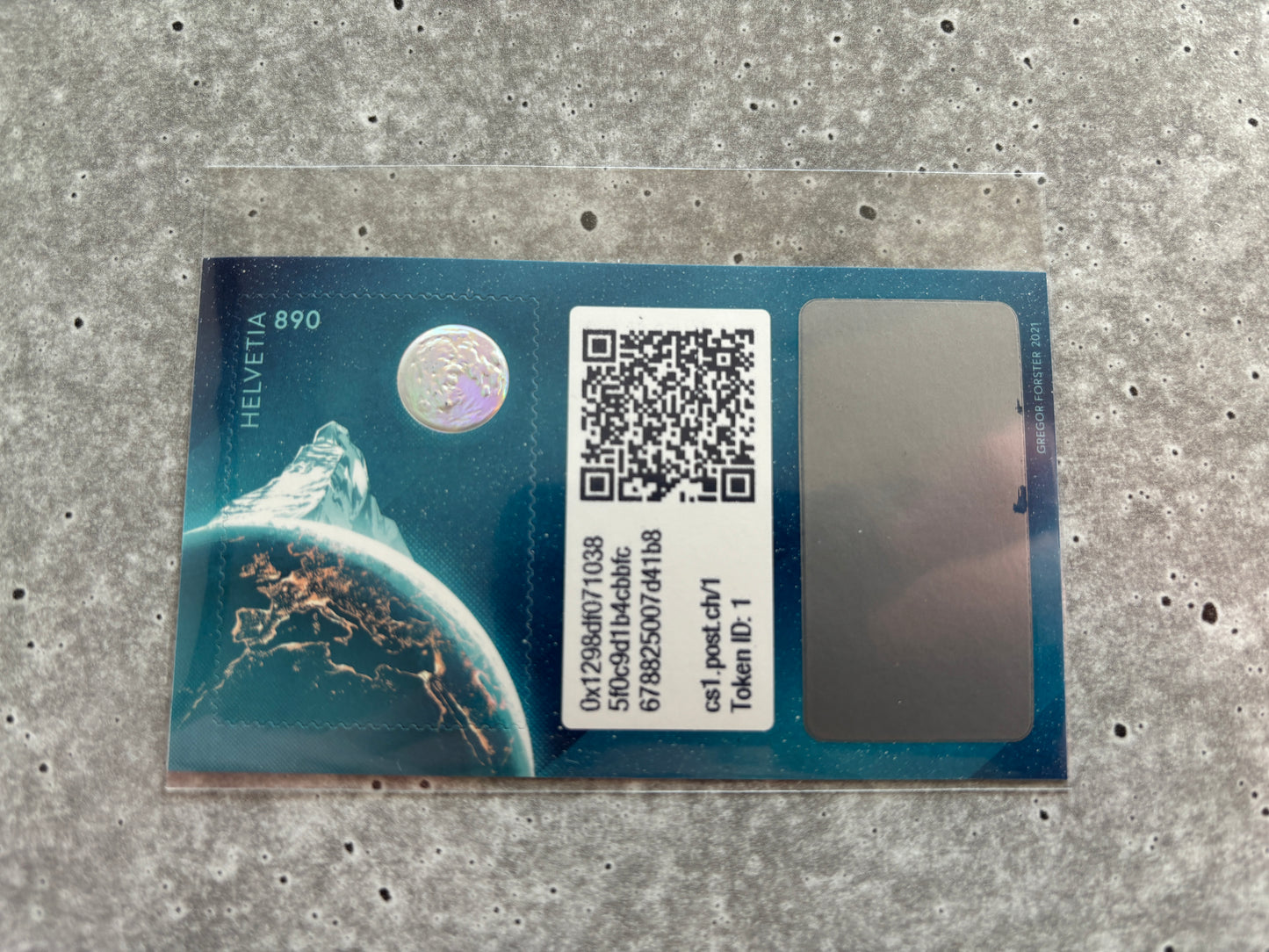 First Swiss Crypto Stamp - ID 1