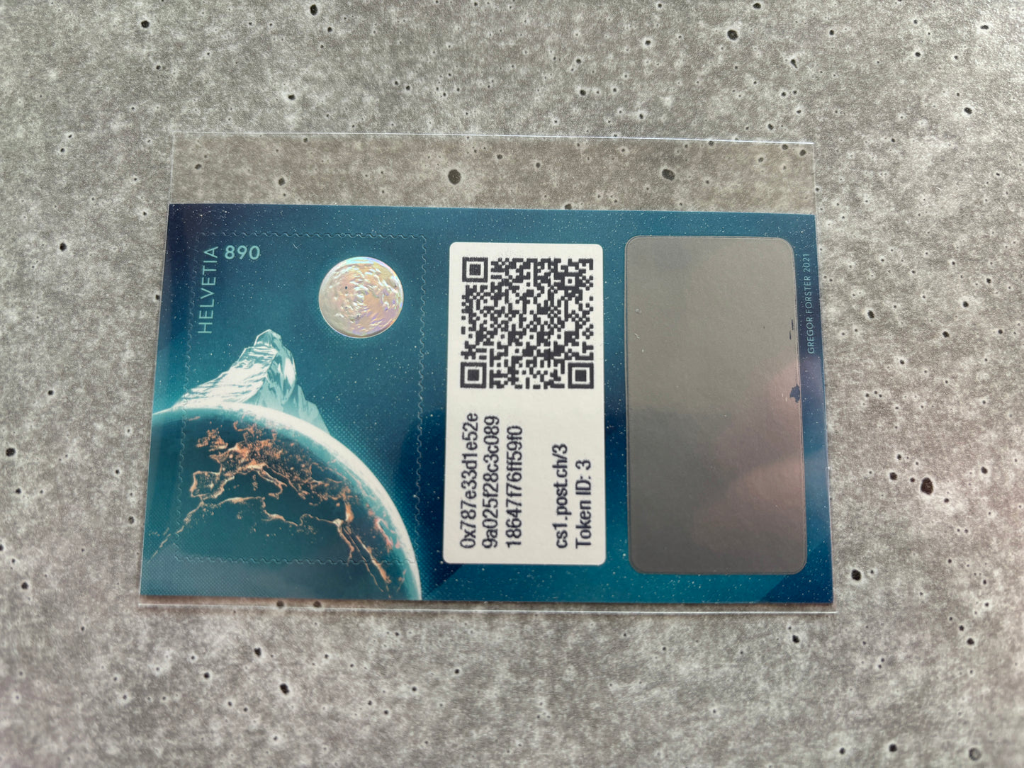 First Swiss Crypto Stamp - ID 3