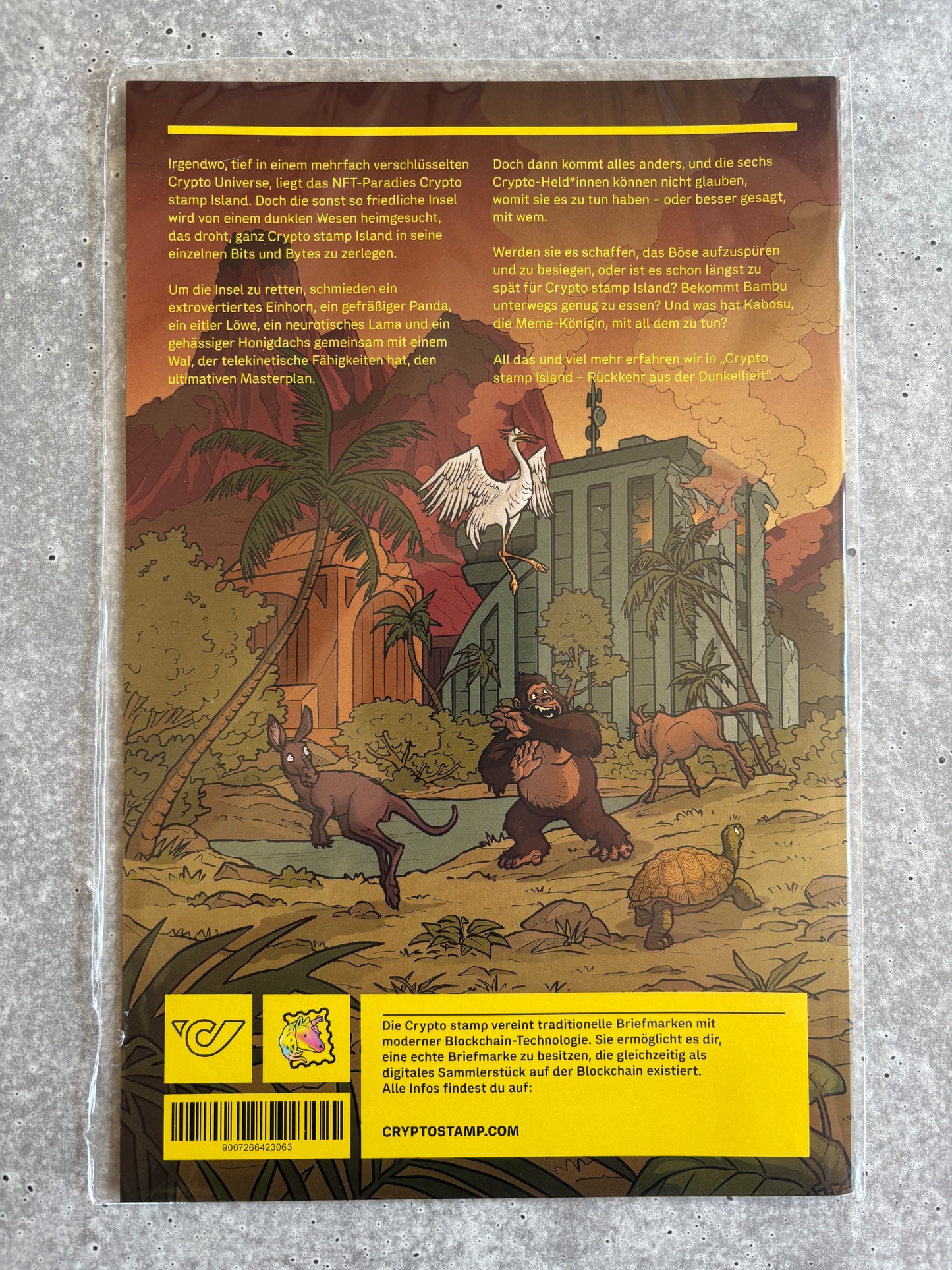 Crypto Stamp Island Comic (new, sealed)
