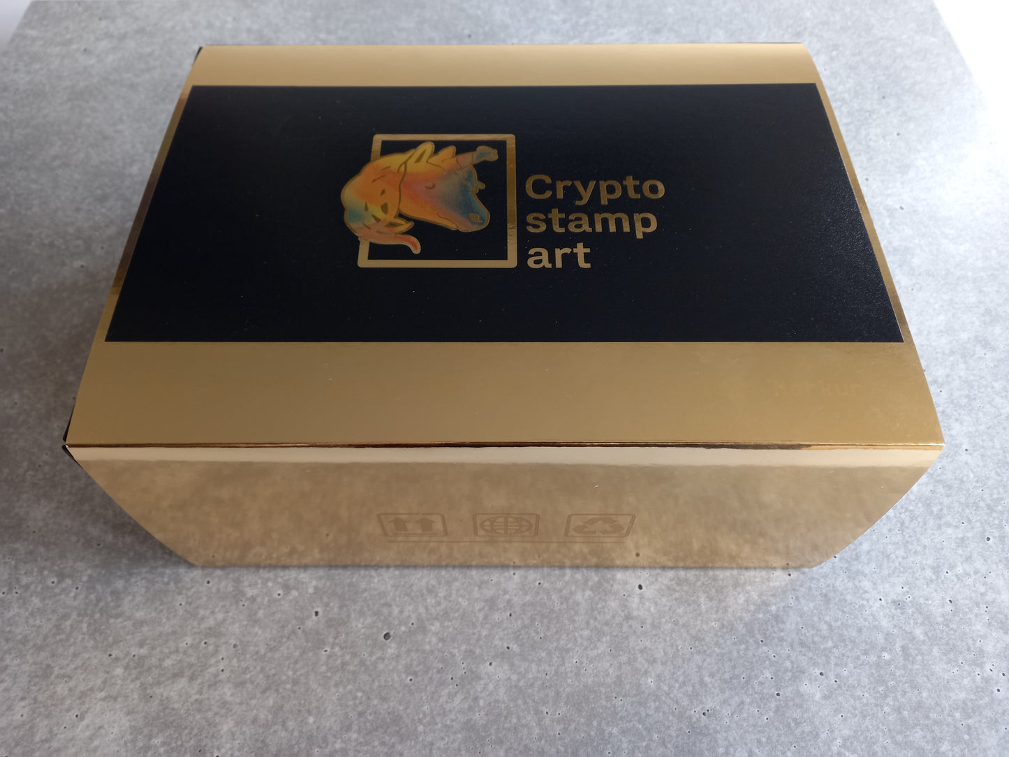 Crypto Stamp Art - Gold Edition Mercury