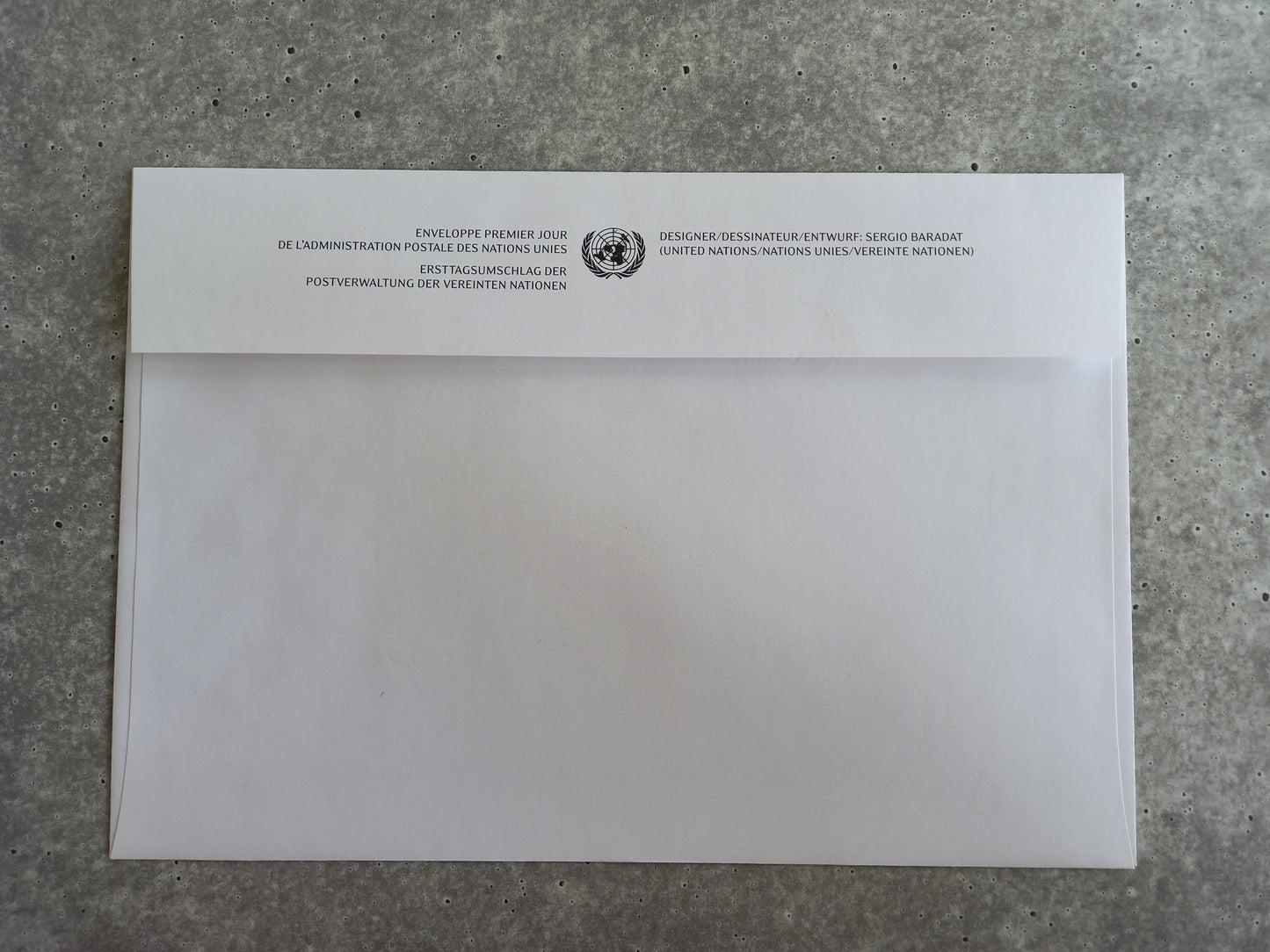 First Day Cover - United Nations Crypto Stamp (all three stamps on one envellope)