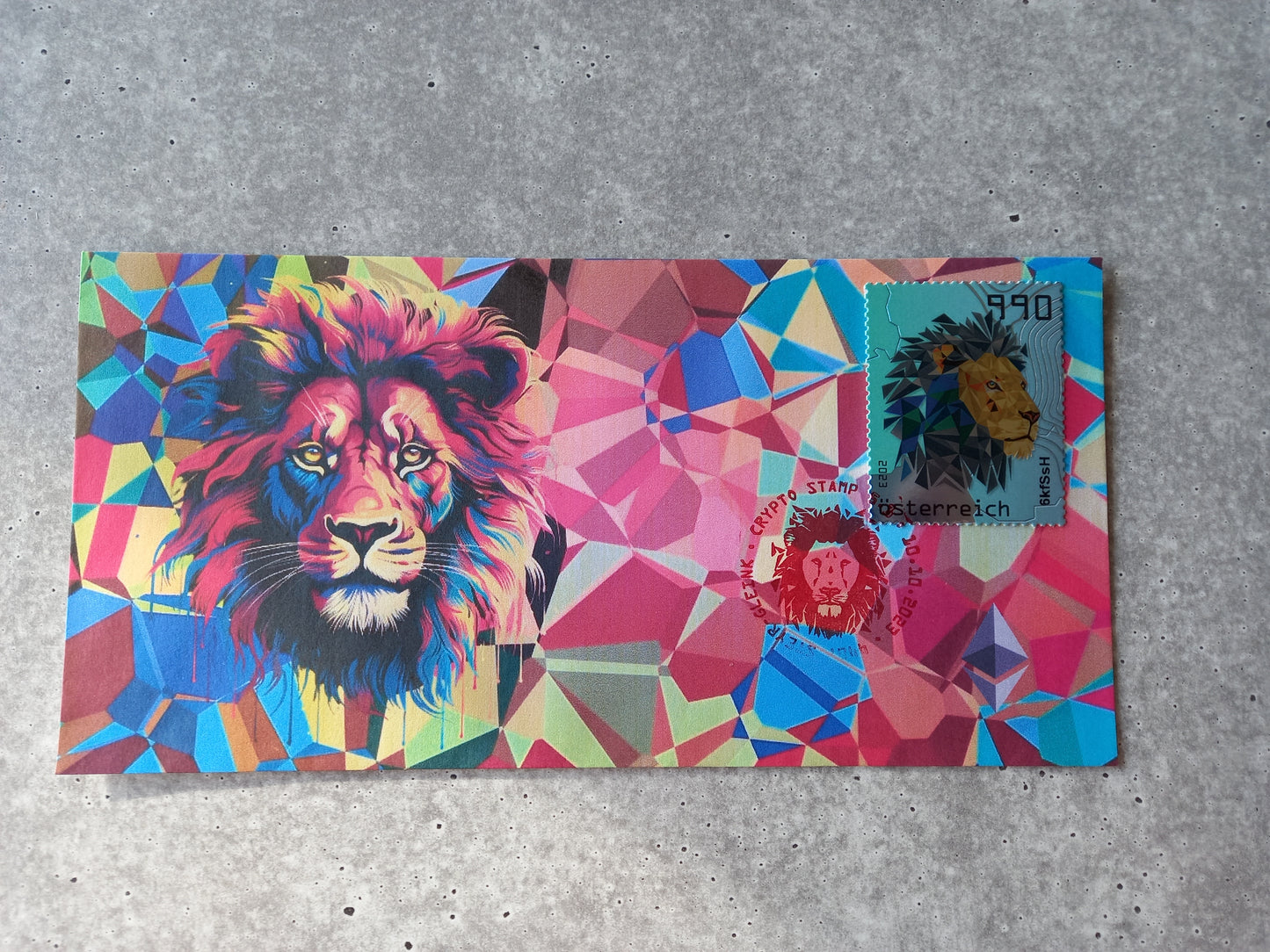 First Day Cover - CS5.1 Lion (blue)