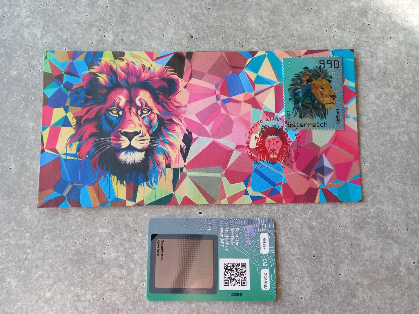 First Day Cover - CS5.1 Lion (blue)