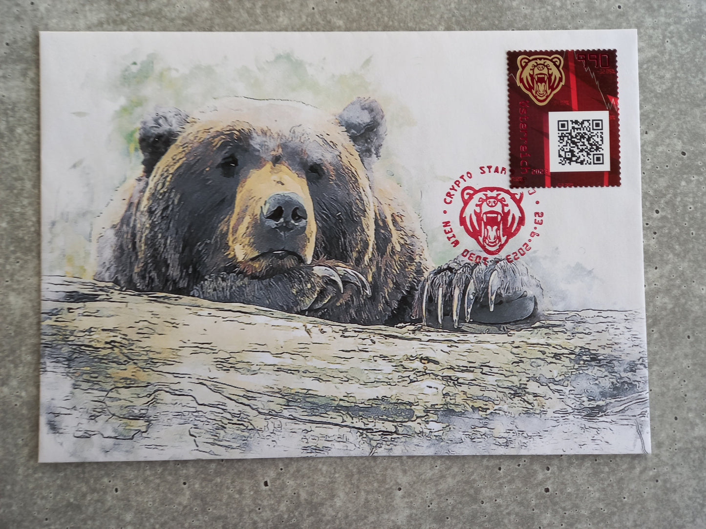 First Day Cover - CS5.0 Bear