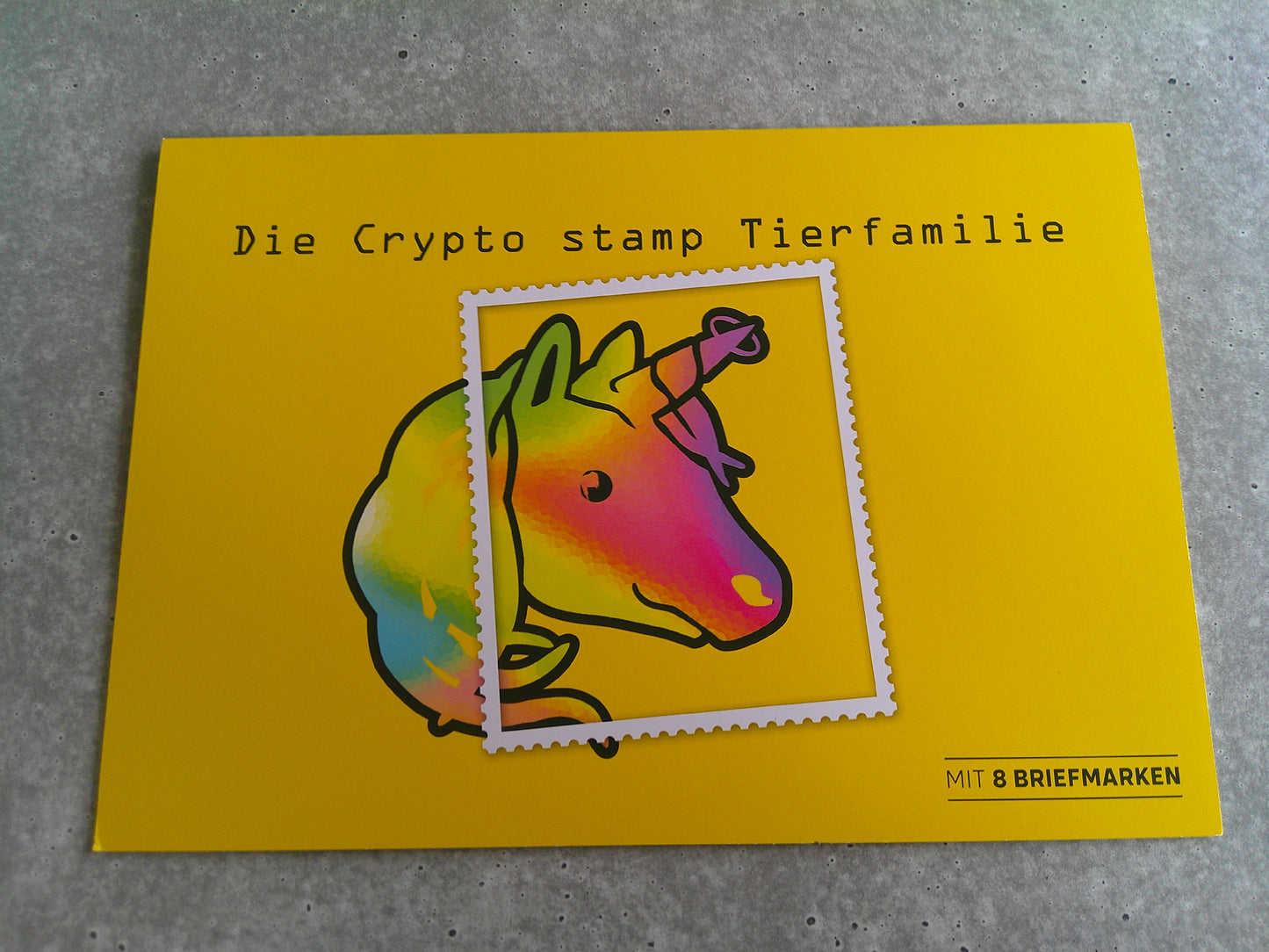 Die Crypto Stamp Tierfamilie - Stamp Sheet (canceled)