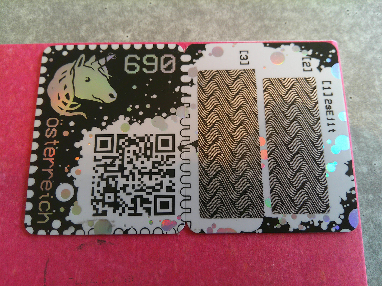 Run Cover - run on day of the ETH2.0 phase0 start; Set of 2 pink covers (black and green stamp)