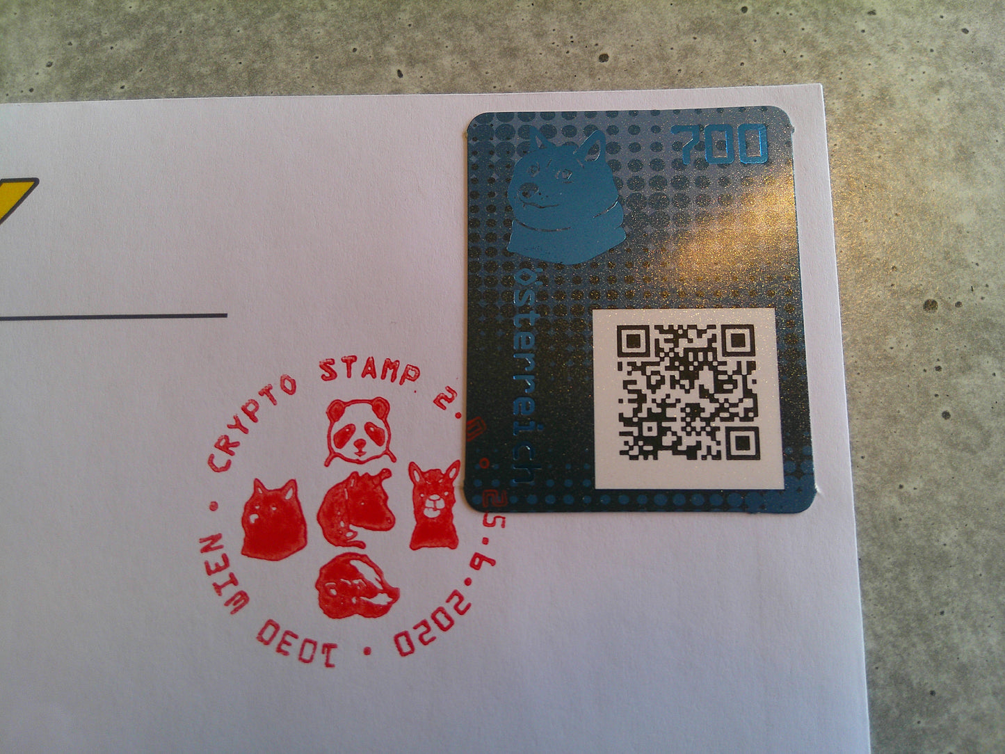 First Day Cover - CS2 Doge (blue)