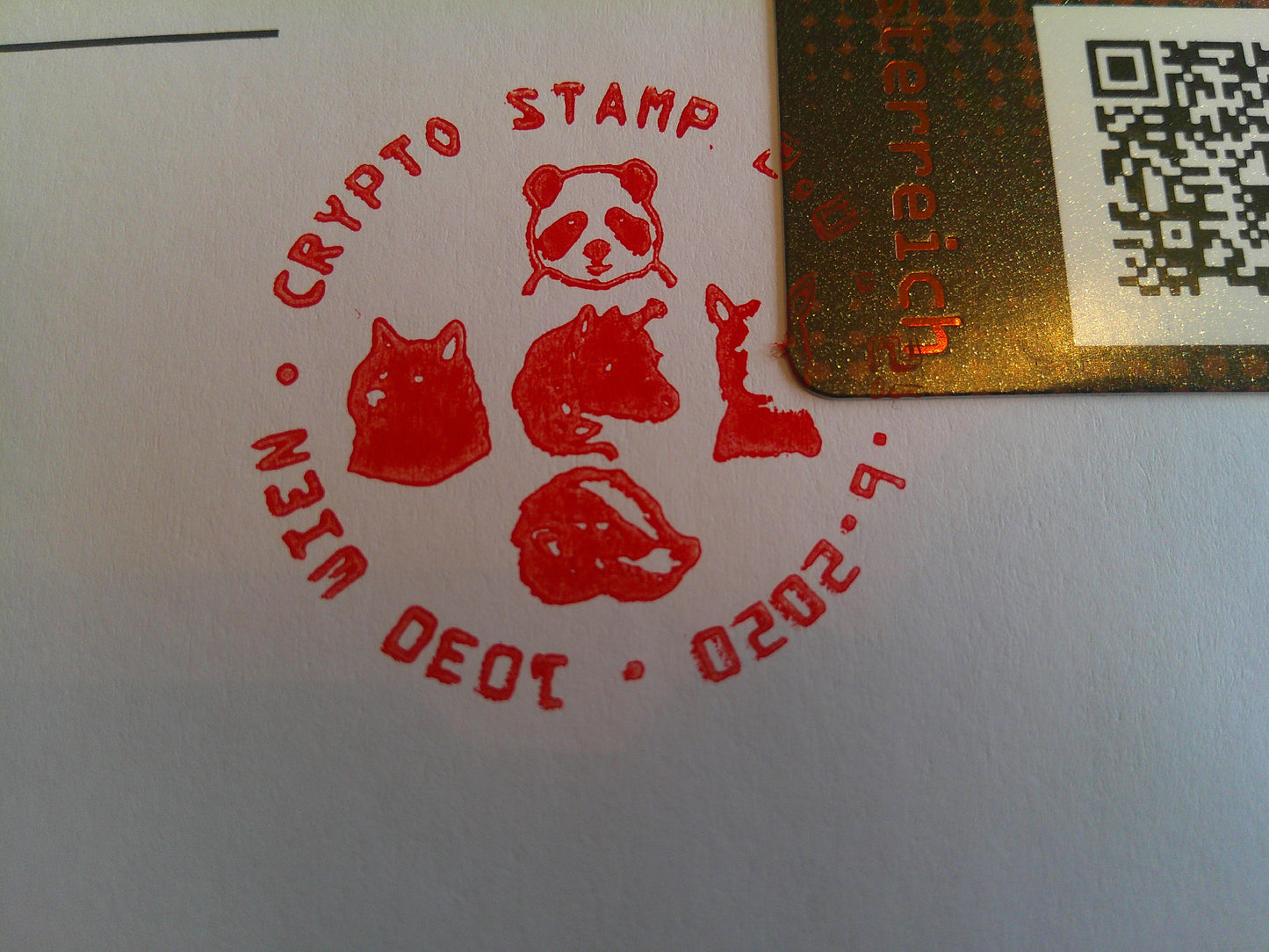 First Day Cover - CS2 Panda (blue)