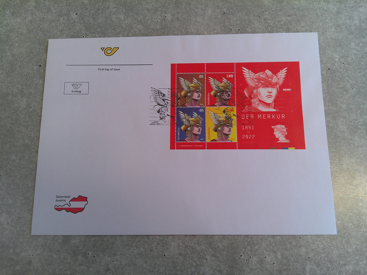 First Day Cover - Der Merkur / Mercury