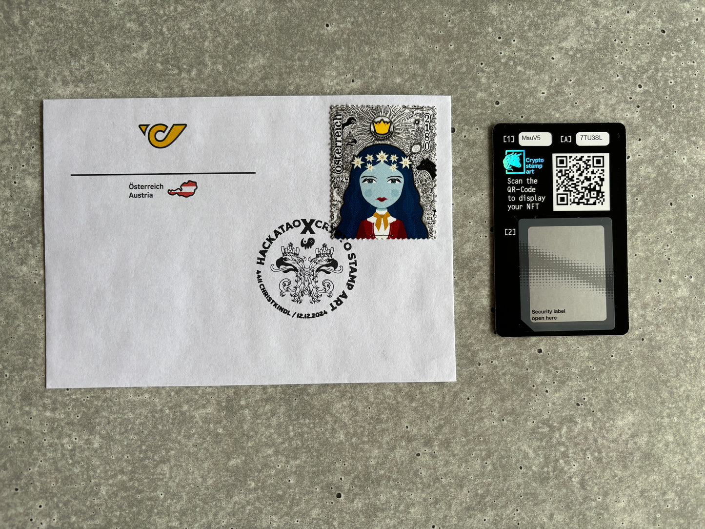 First Day Cover - Hackatao Crypto Stamp Empress Sisi