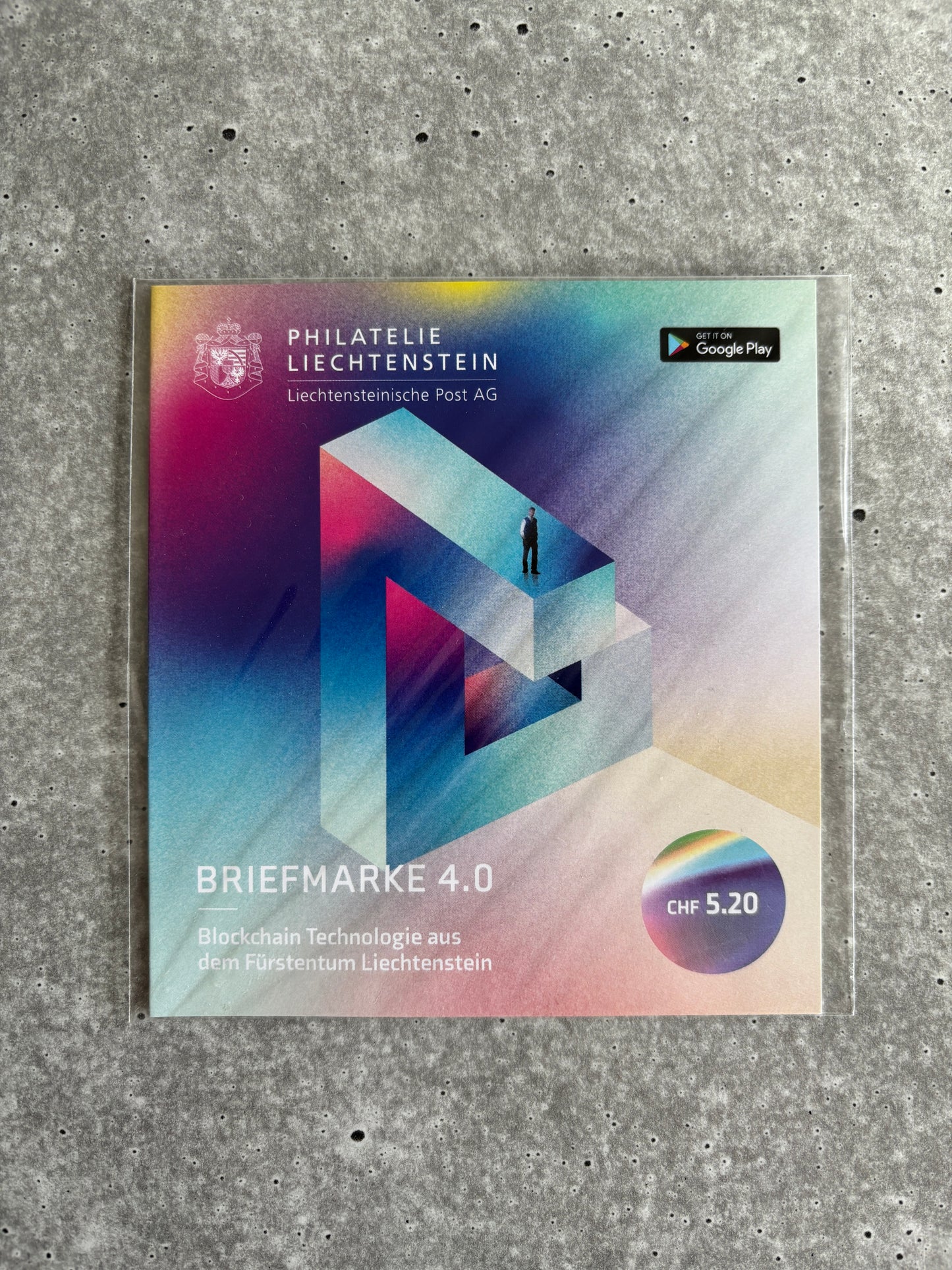 Liechtenstein Crypto Stamp - Briefmarke 4.0