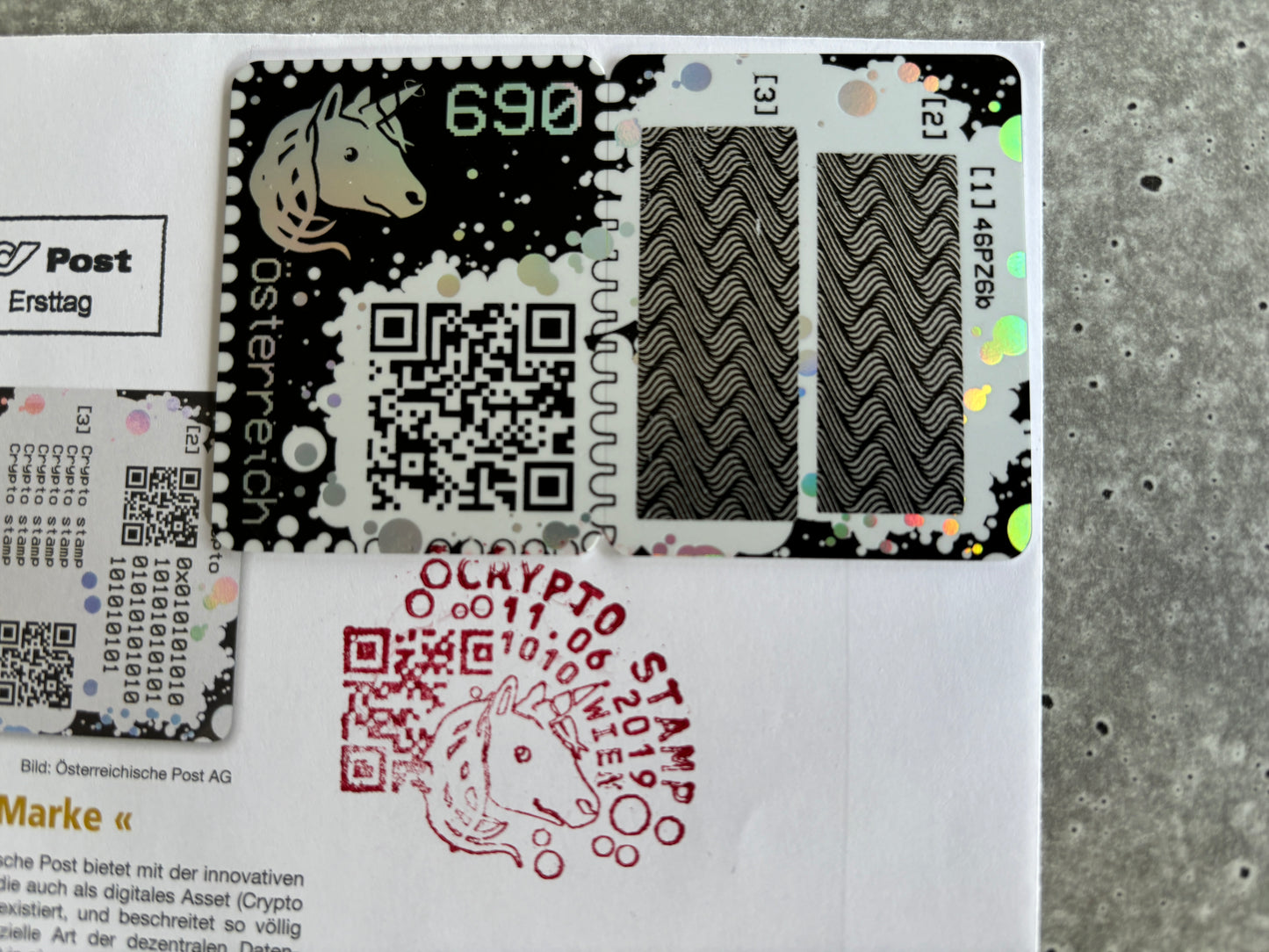 First Day Cover - CS1 (designed, with hand-stamped cancel)