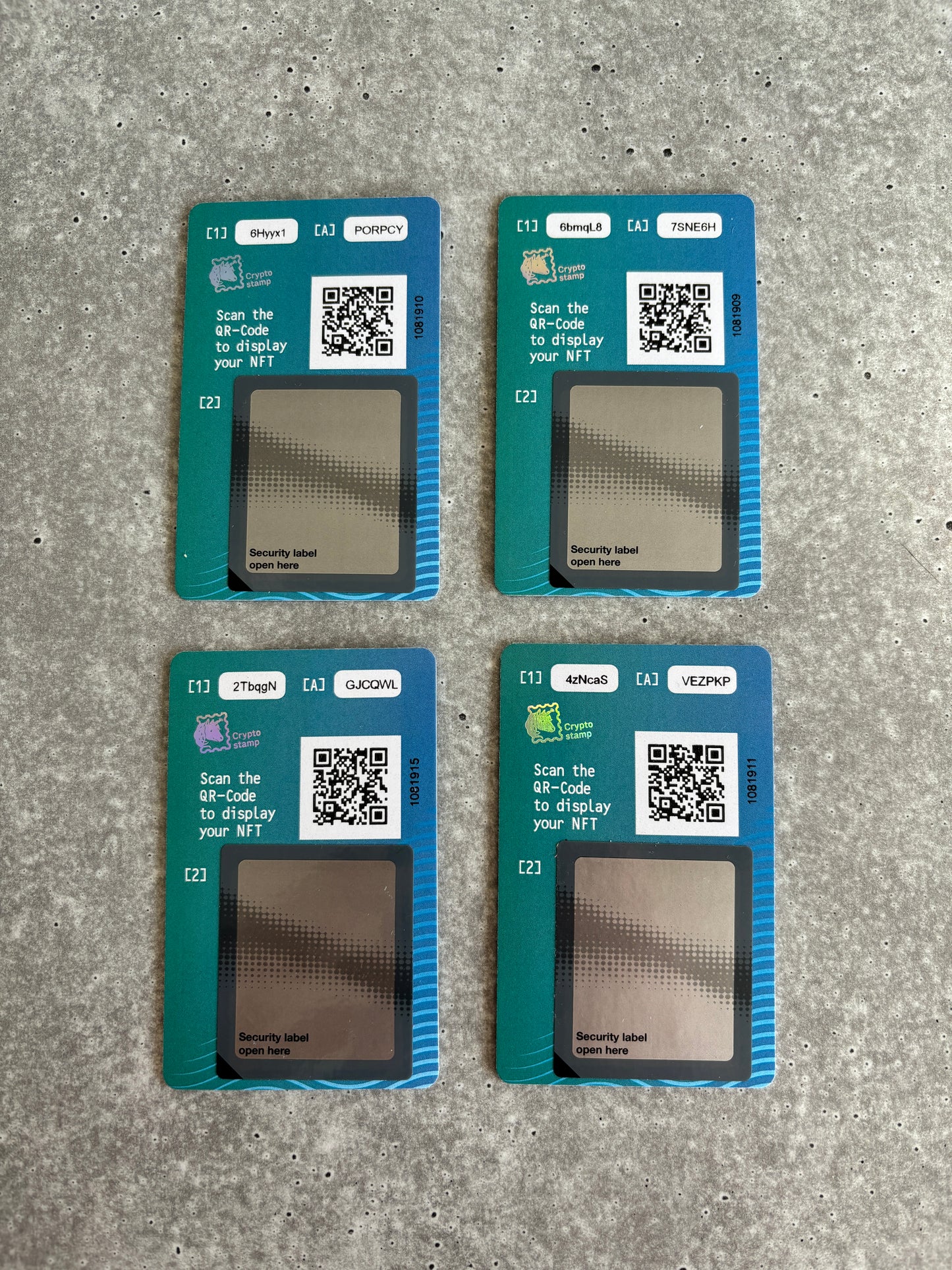 NL Crypto Stamp - CS5.1 Lion (Set: Black to Yellow)