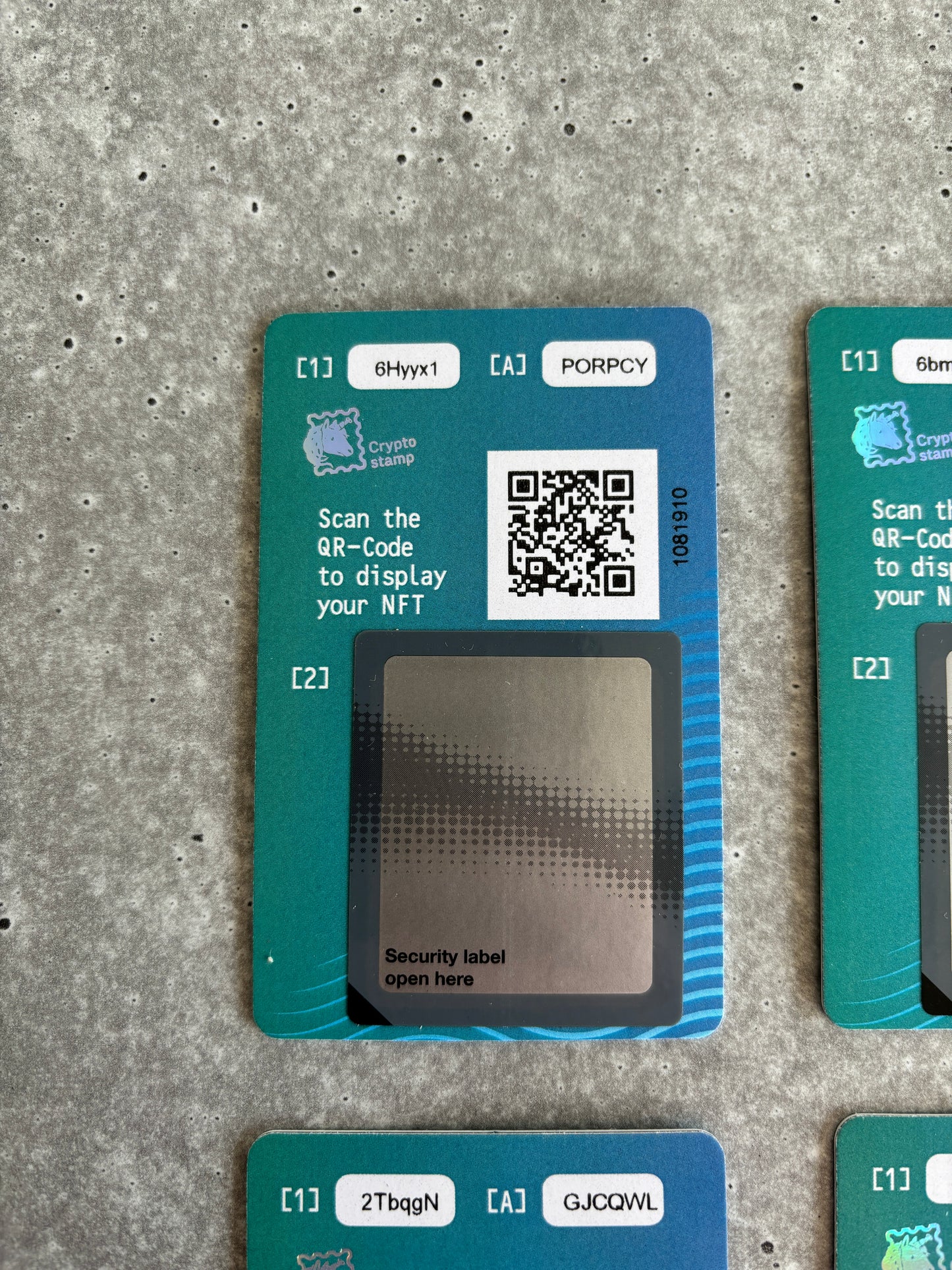 NL Crypto Stamp - CS5.1 Lion (Set: Black to Yellow)