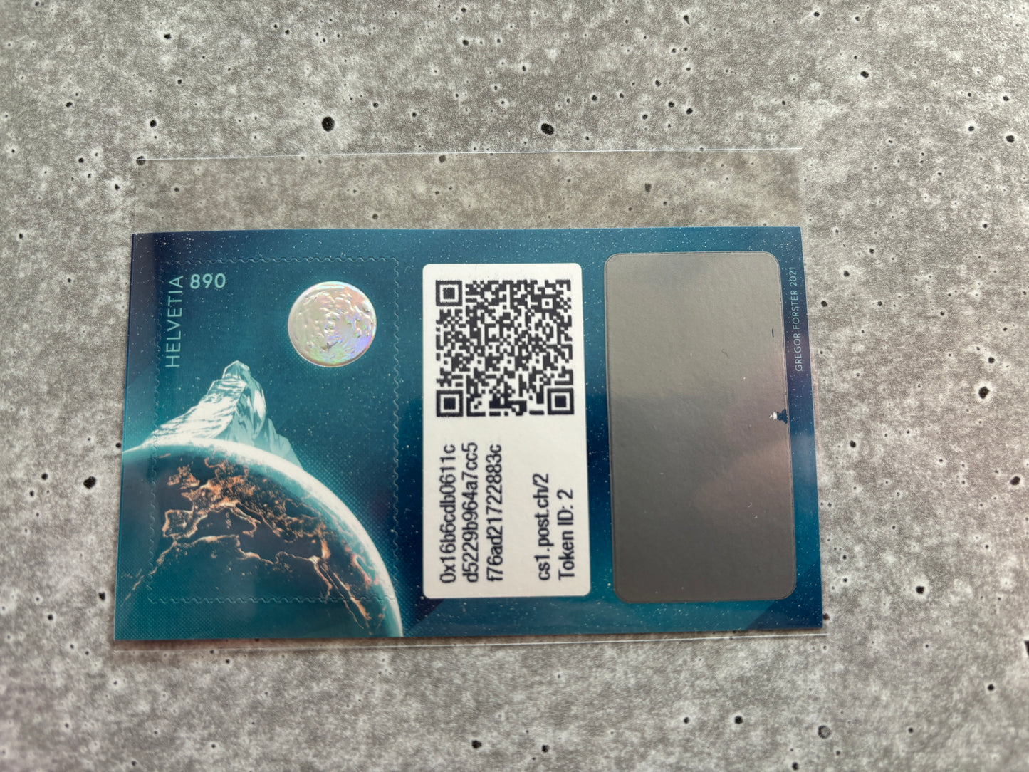 First Swiss Crypto Stamp - ID 2