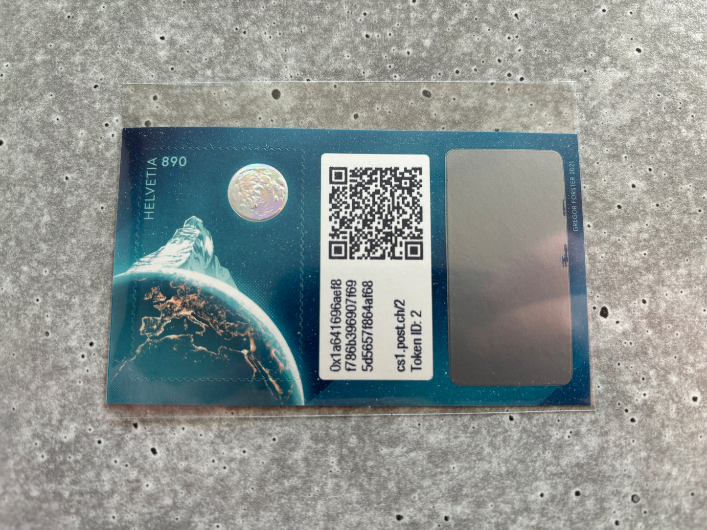 First Swiss Crypto Stamp - ID 2