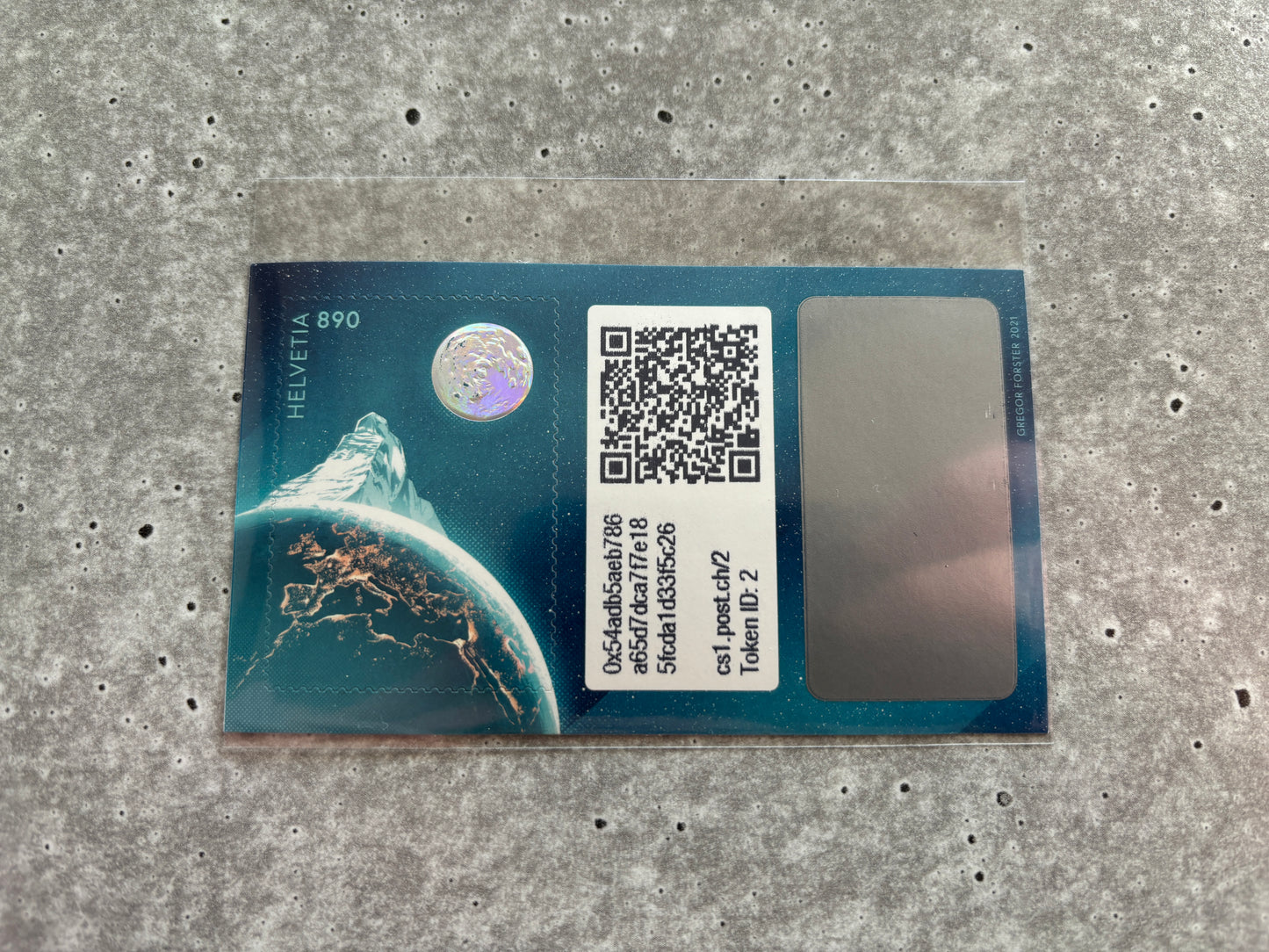 First Swiss Crypto Stamp - ID 2