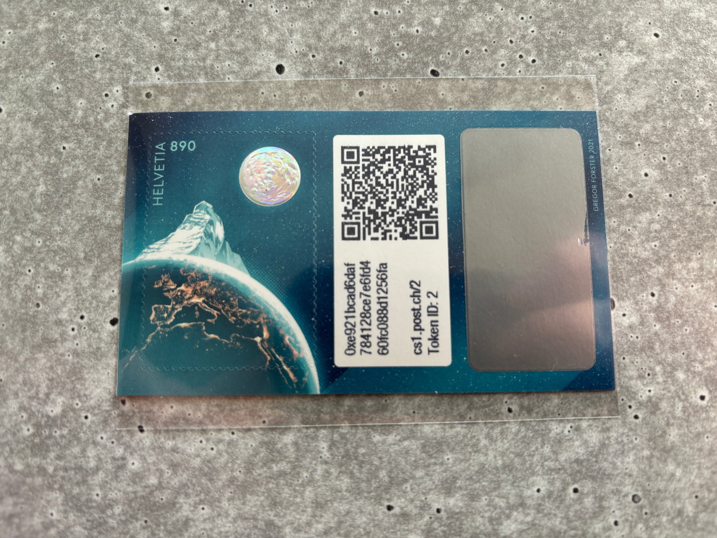 First Swiss Crypto Stamp - ID 2