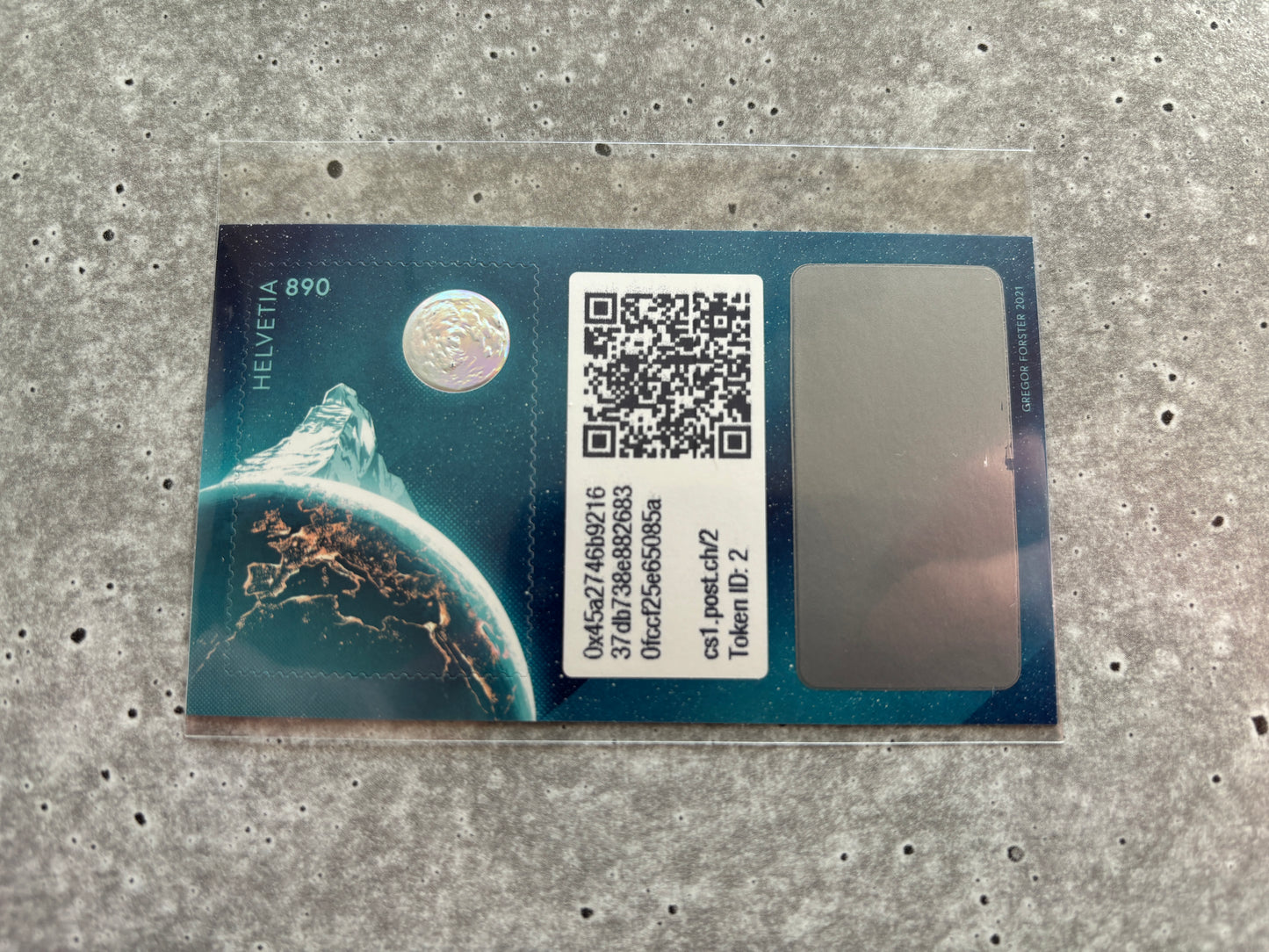 First Swiss Crypto Stamp - ID 2