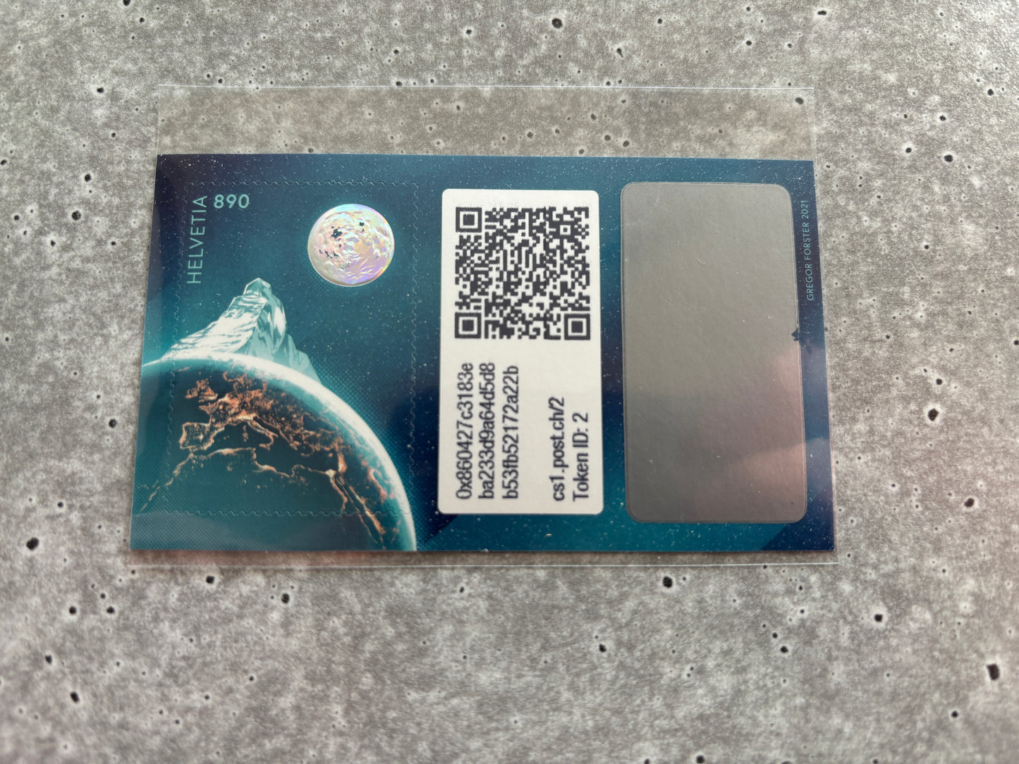 First Swiss Crypto Stamp - ID 2