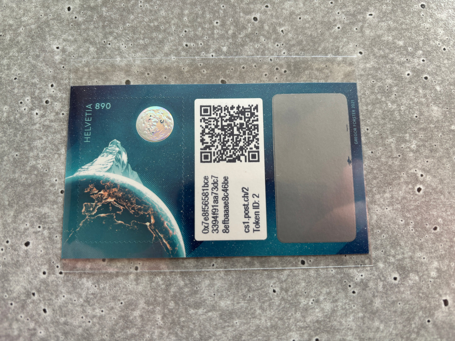 First Swiss Crypto Stamp - ID 2