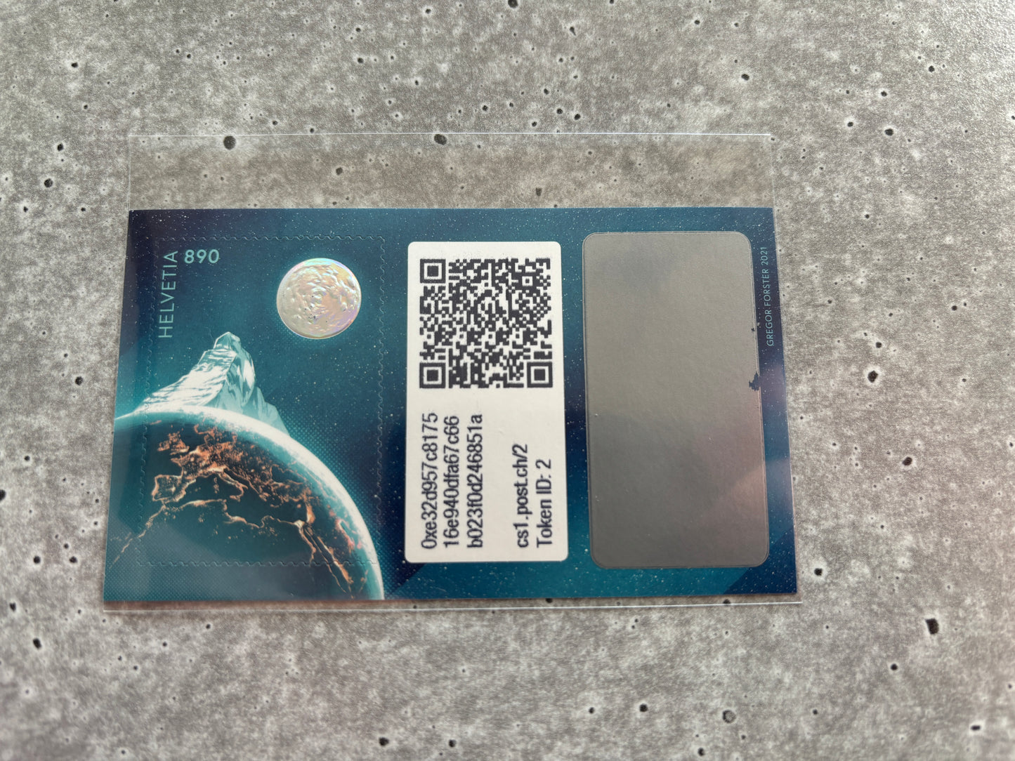 First Swiss Crypto Stamp - ID 2