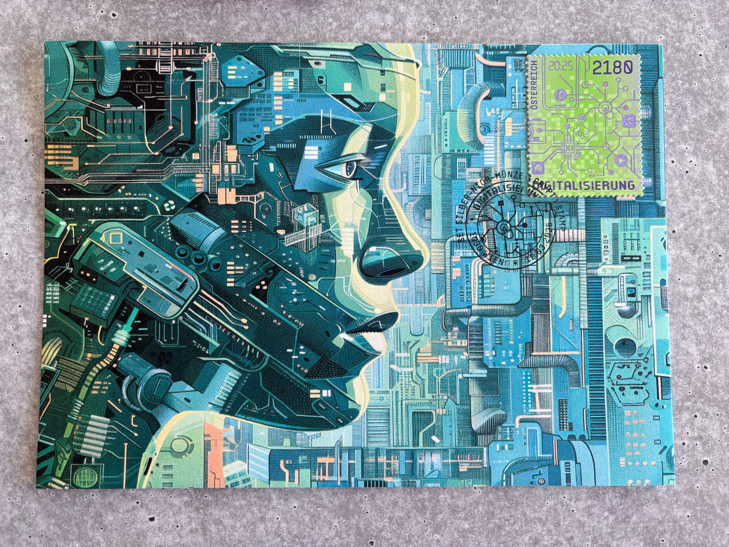 First Day Cover - Digitalisierung Crypto Stamp + Coin (5 digit)