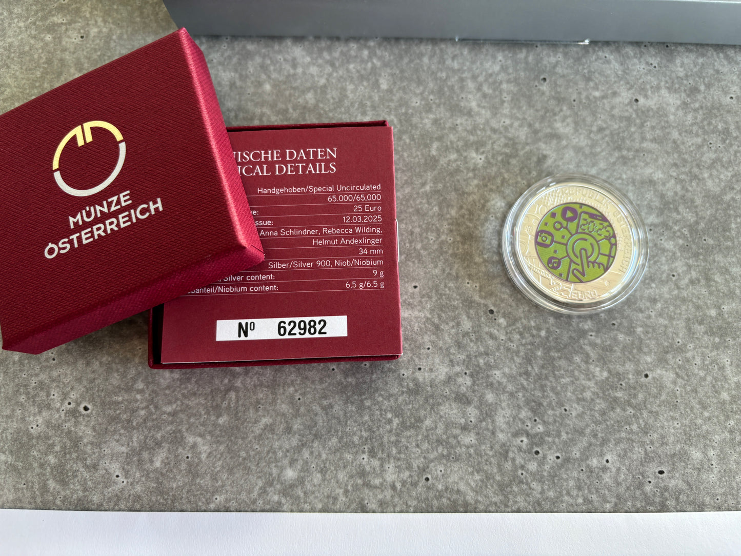 First Day Cover - Digitalisierung Crypto Stamp + Coin (5 digit)