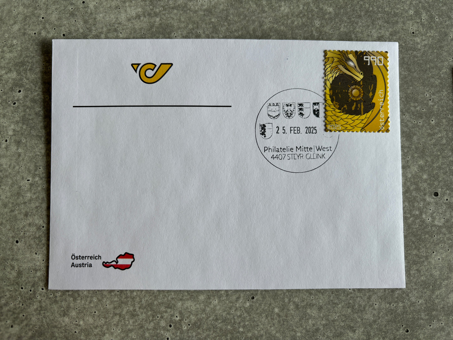 First Day Cover - Crypto Stamp Safe Dragon (Set of both motives) (2)