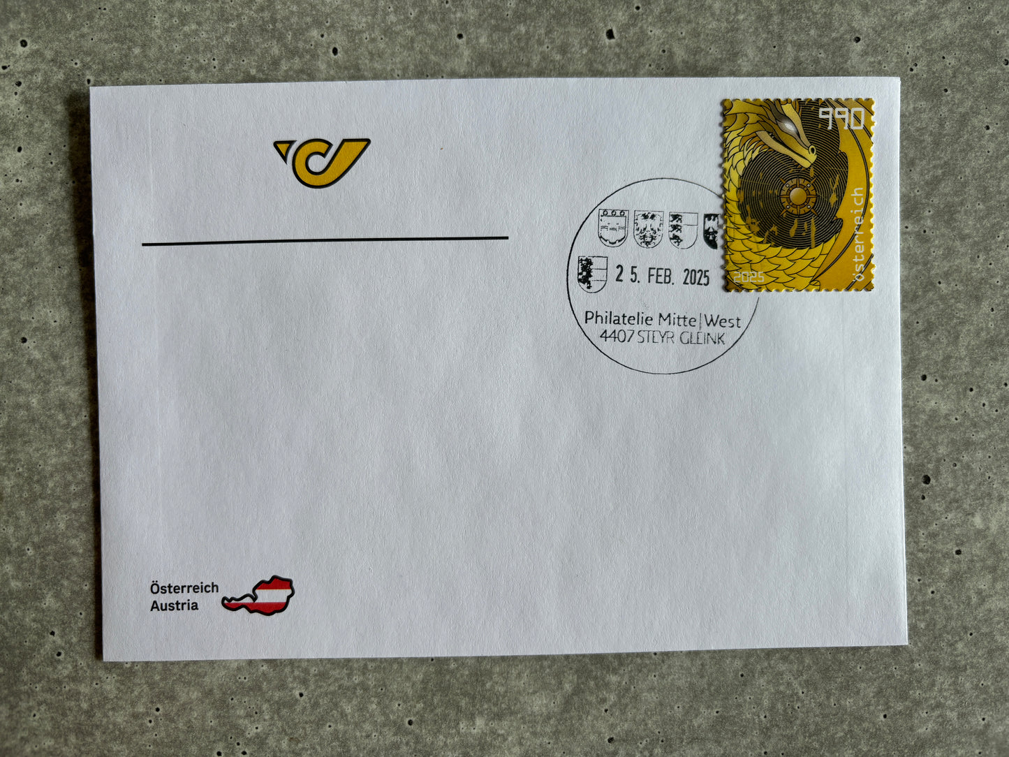 First Day Cover - Crypto Stamp Safe Dragon (Set of both motives) (2)