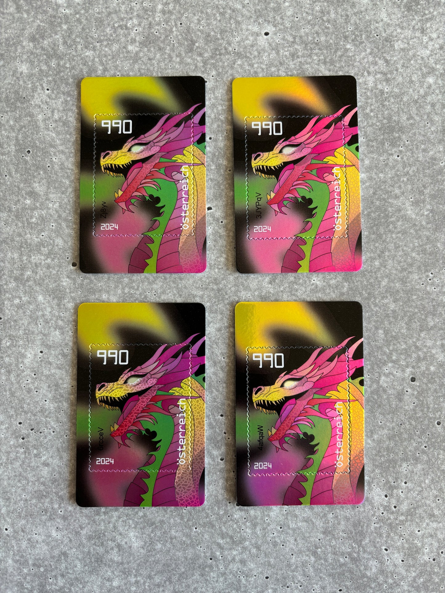 Crypto Stamp - CS6 Dragon (Set: Black to Yellow)