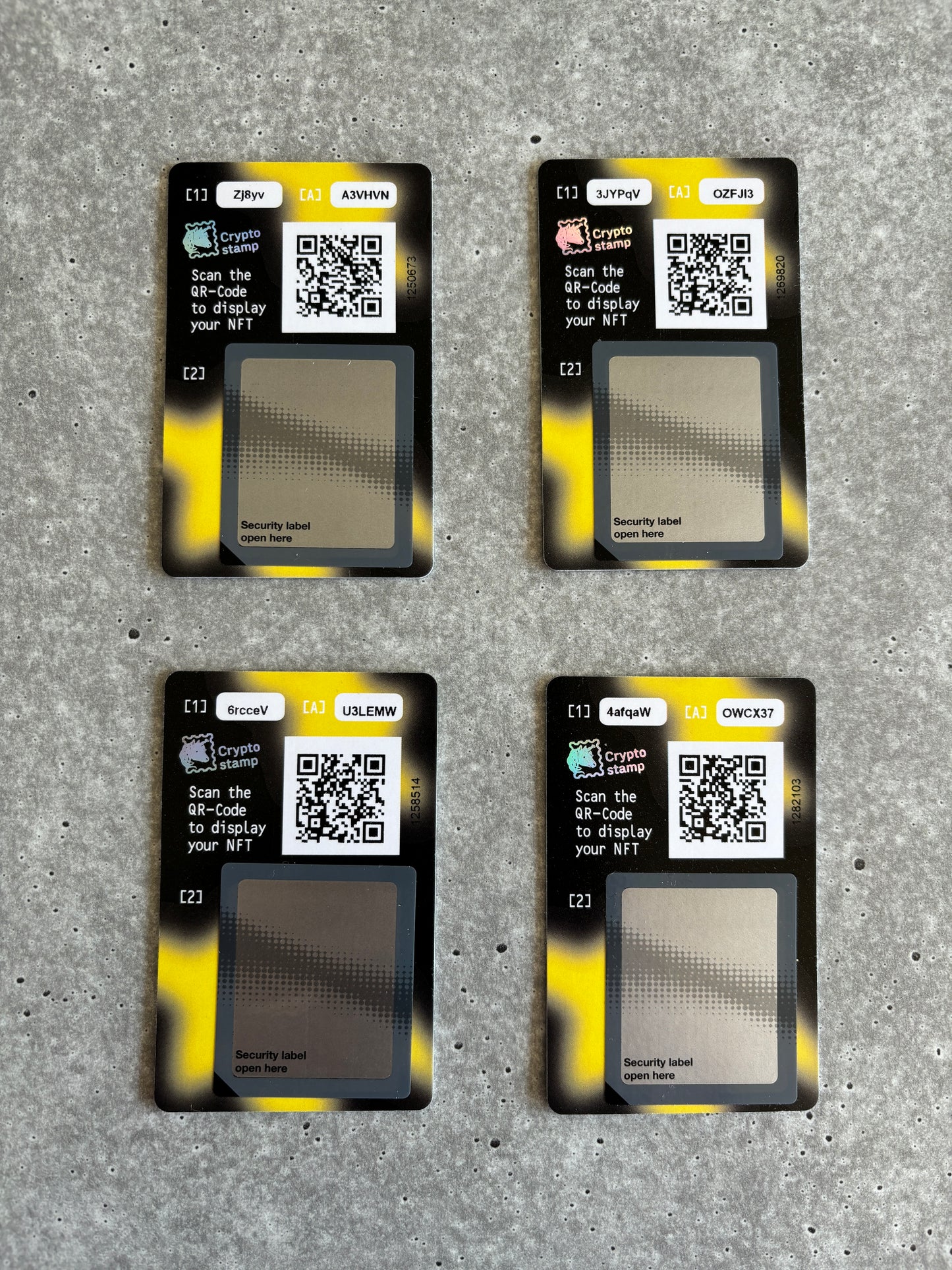 Crypto Stamp - CS6 Dragon (Set: Black to Yellow)