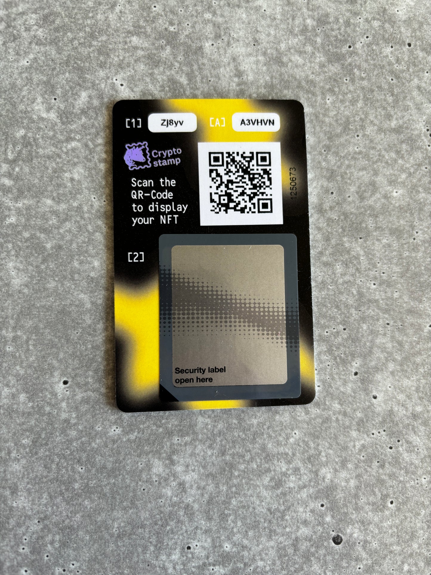 Crypto Stamp - CS6 Dragon (Set: Black to Yellow)