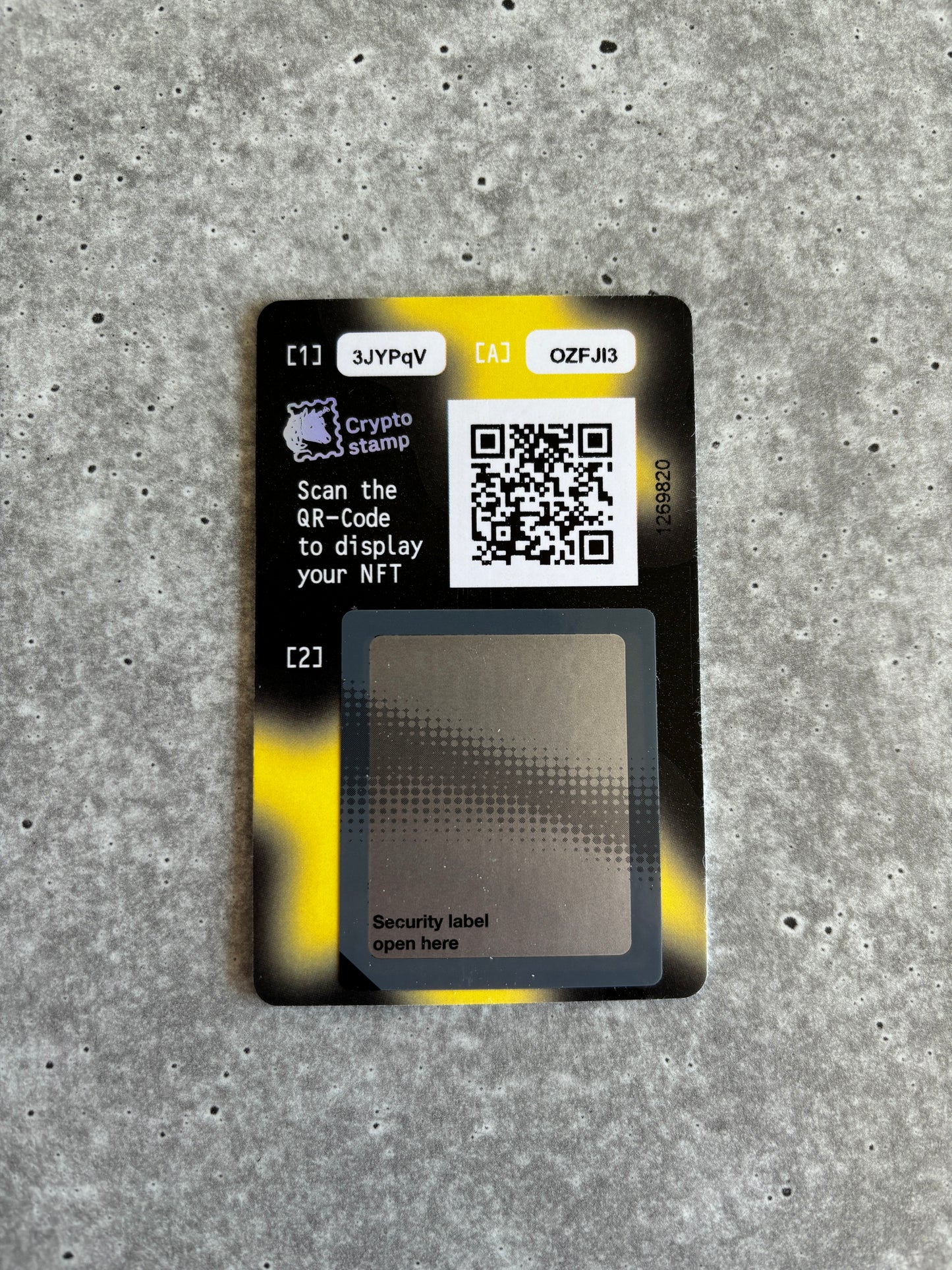 Crypto Stamp - CS6 Dragon (Set: Black to Yellow)