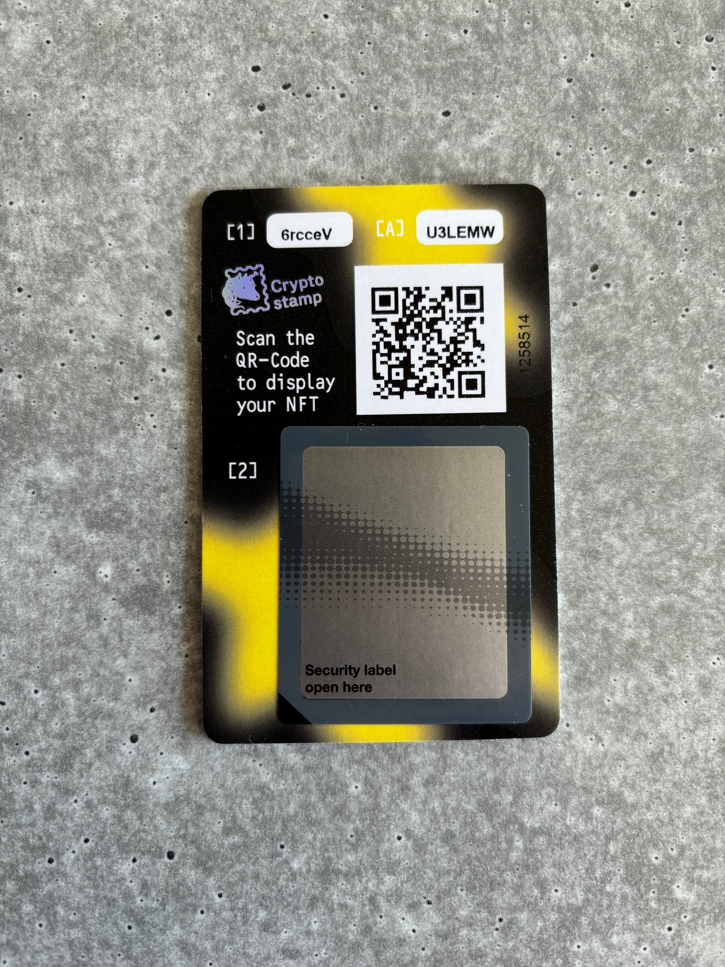 Crypto Stamp - CS6 Dragon (Set: Black to Yellow)