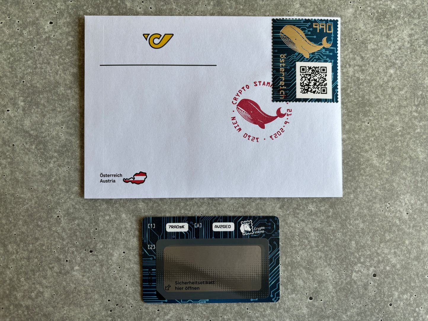 First Day Cover - CS3 Whale (black stamp) (3)