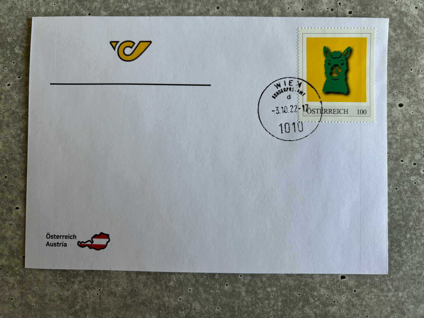 FDC - Die Crypto Stamp Tierfamilie (Set of all stamps on FDC)