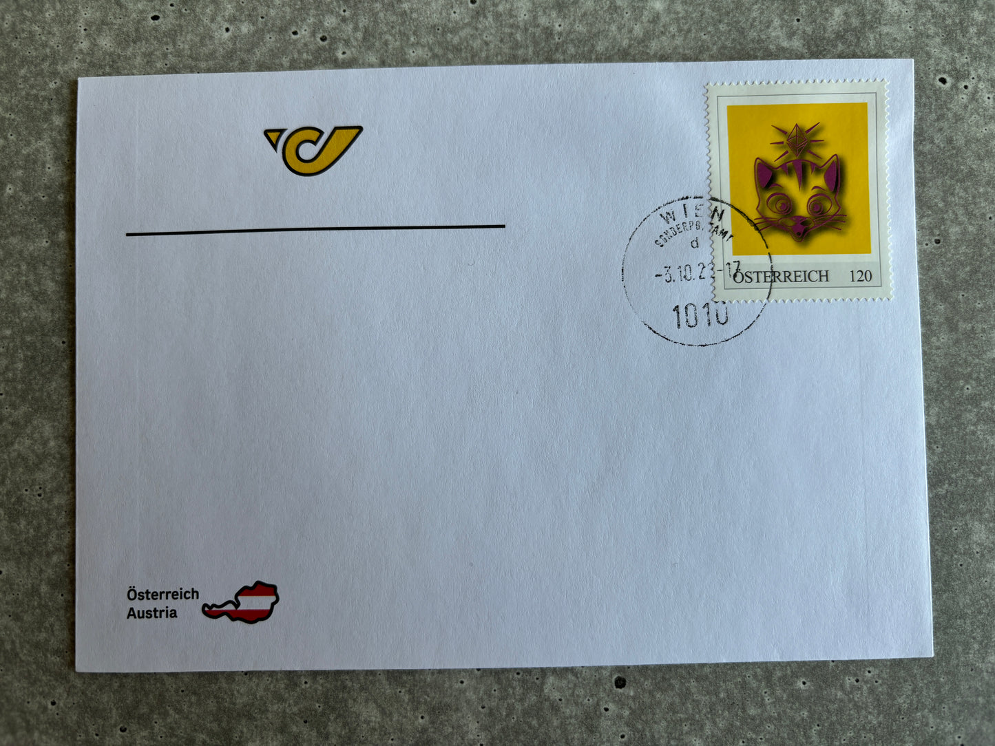 FDC - Die Crypto Stamp Tierfamilie (Set of all stamps on FDC)