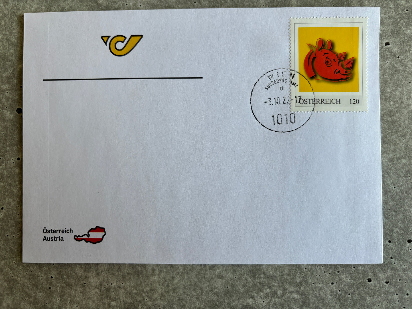 FDC - Die Crypto Stamp Tierfamilie (Set of all stamps on FDC)