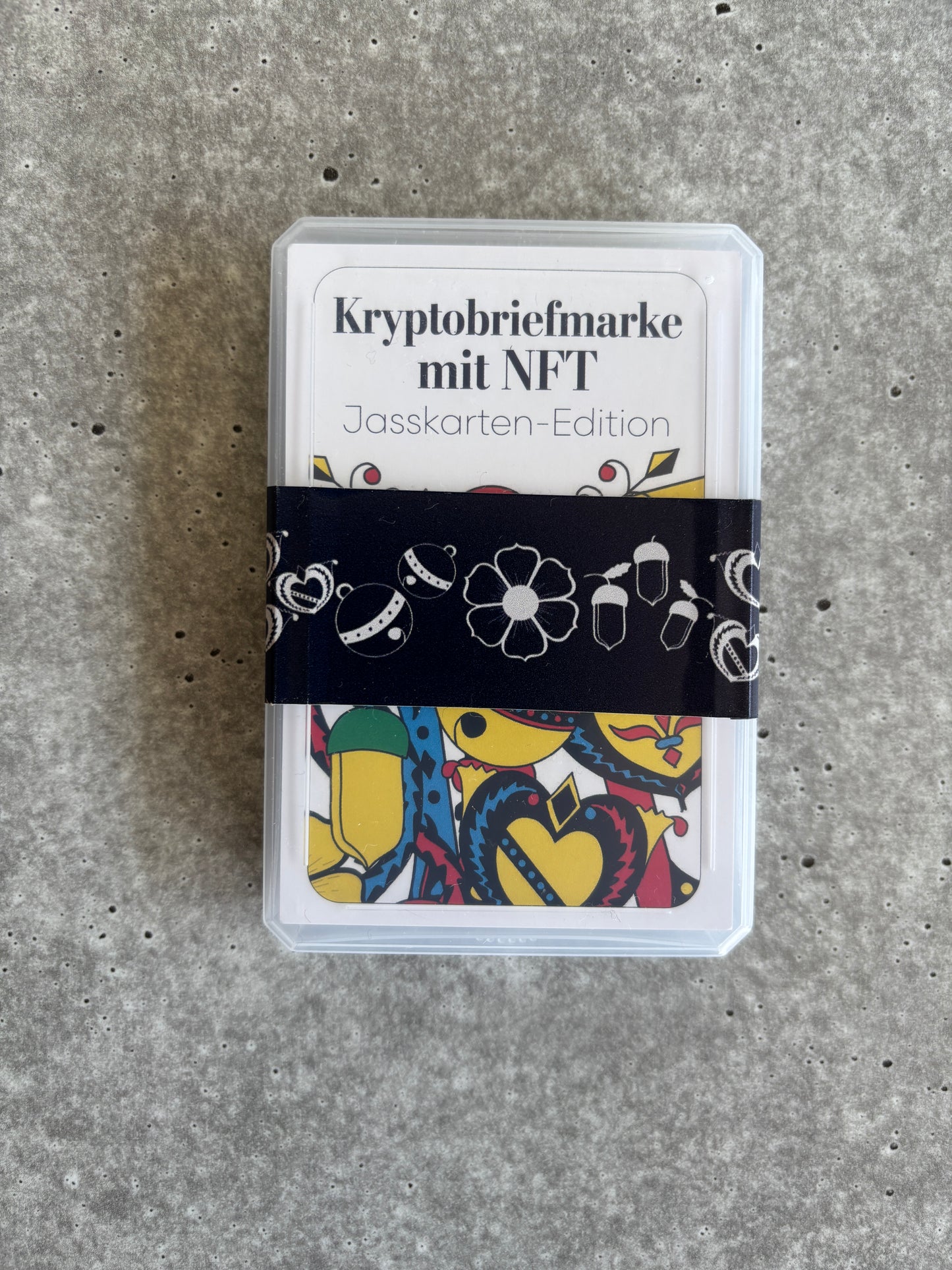 Liechtenstein Crypto Stamp - Jasskarten-Edition (original sealed)