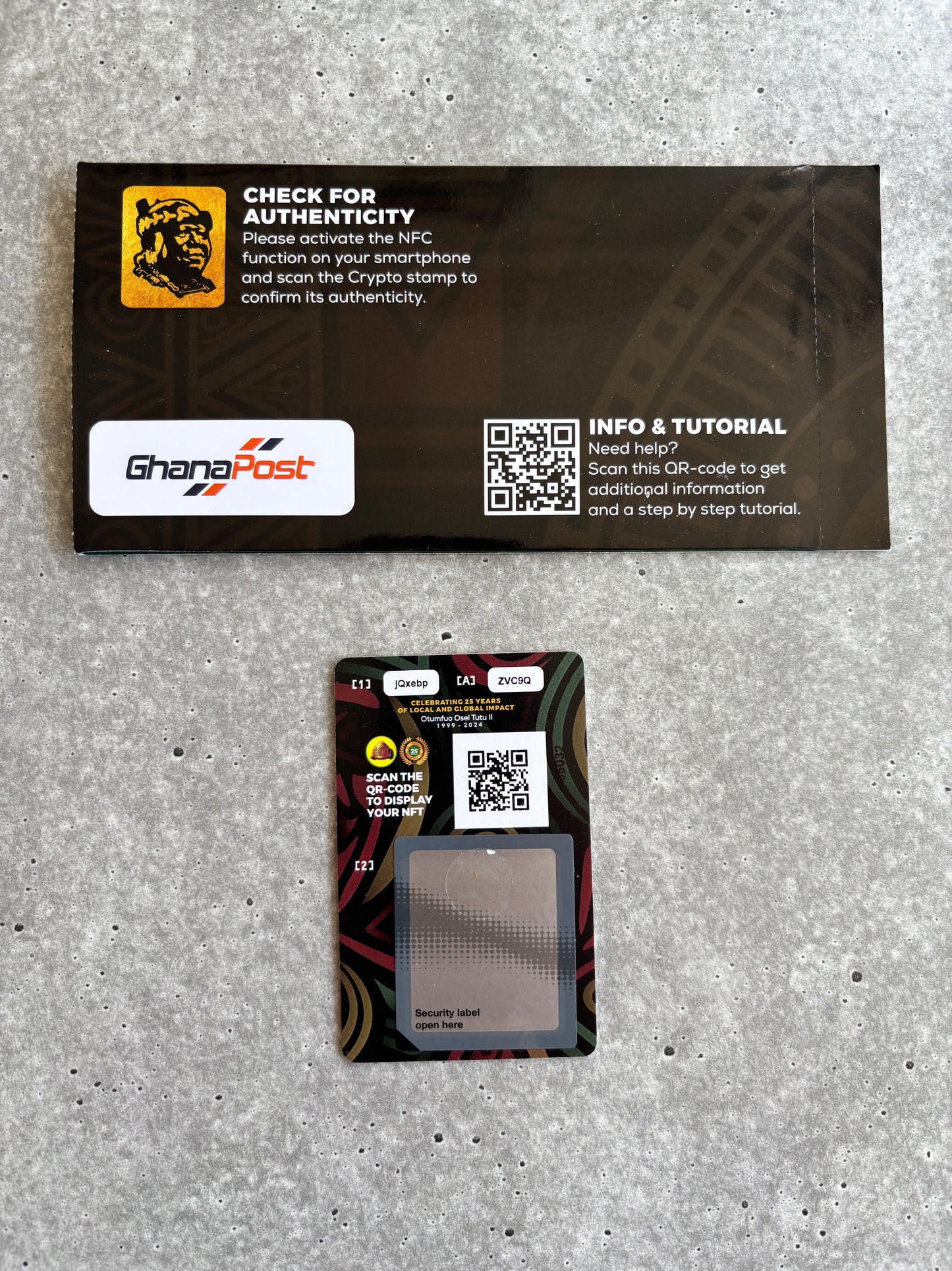 Ghana Crypto Stamp - Version: Silver