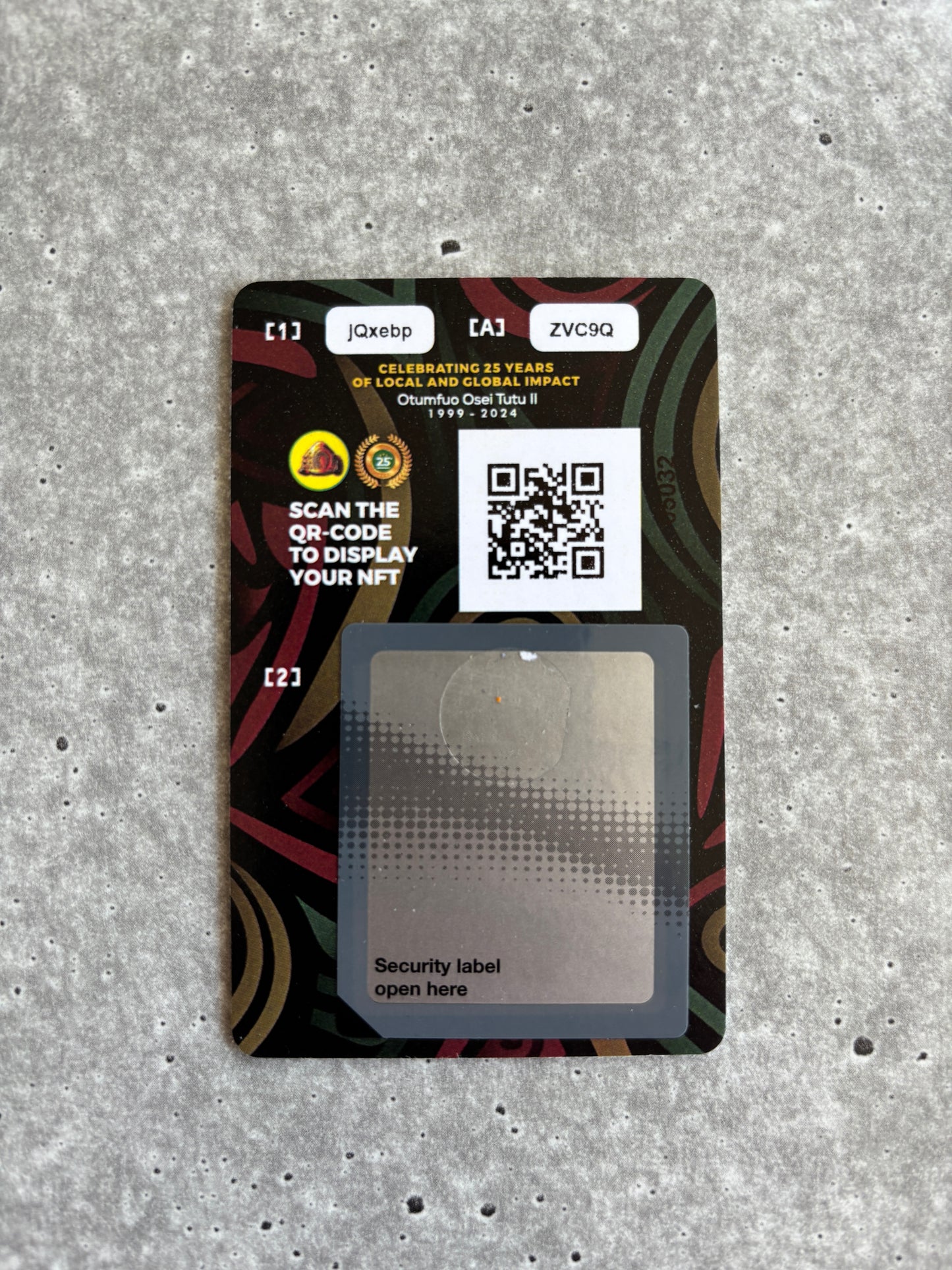 Ghana Crypto Stamp - Version: Silver