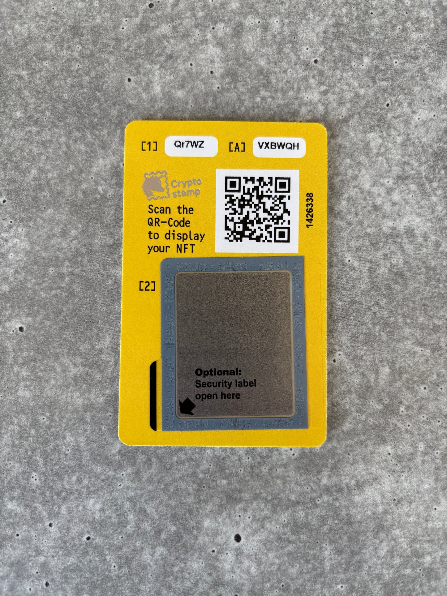 Crypto Stamp Island - Raka FDC (green) (4)