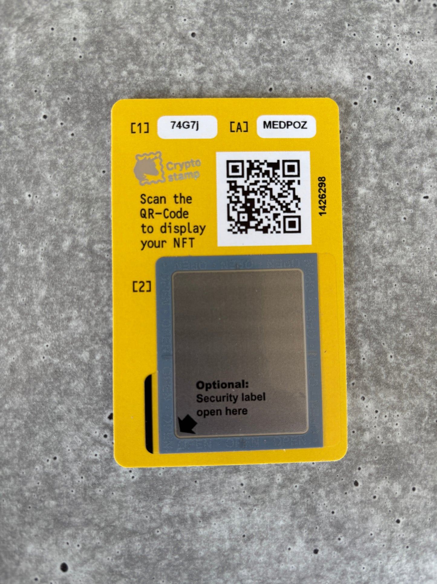 Crypto Stamp Island - Raka FDC (green) (3)