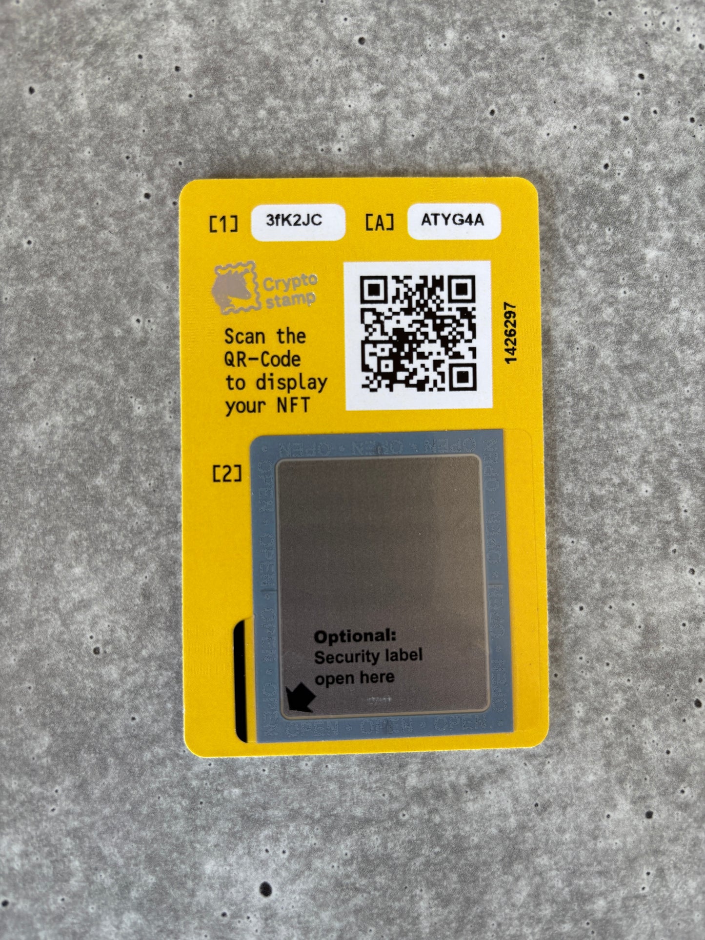 Crypto Stamp Island - Raka FDC (green) (2)