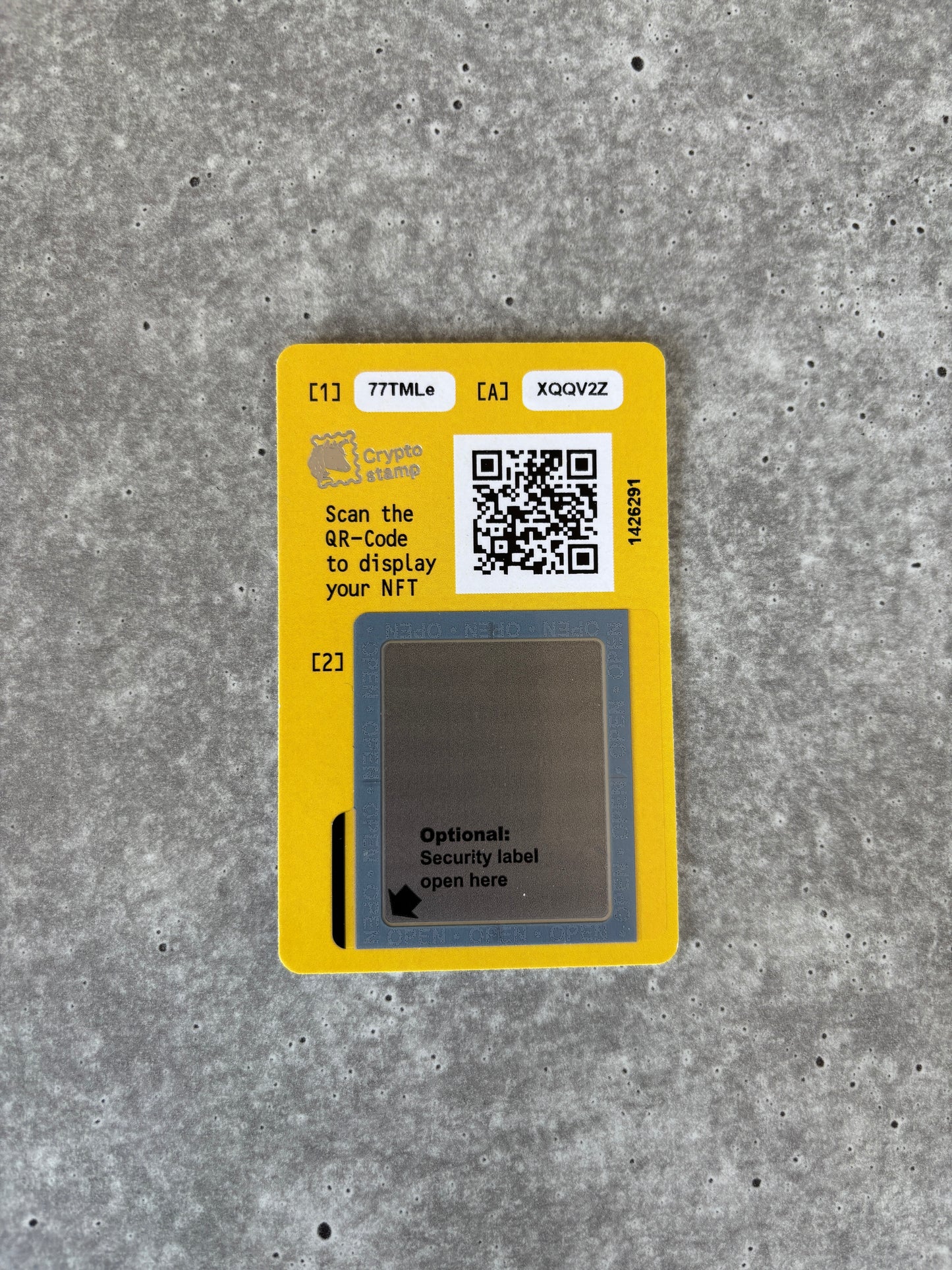 Crypto Stamp Island - Raka FDC (black) (2)