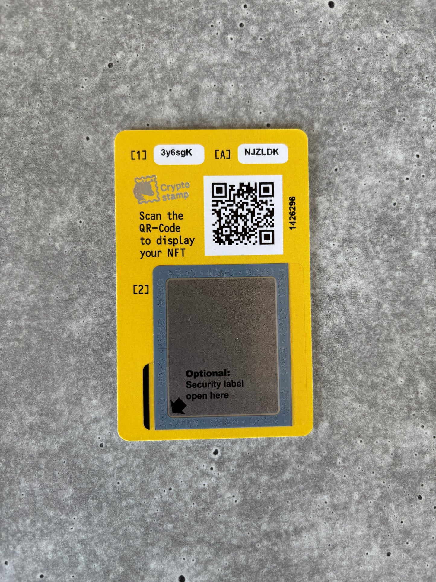 Crypto Stamp Island - Raka FDC (black)